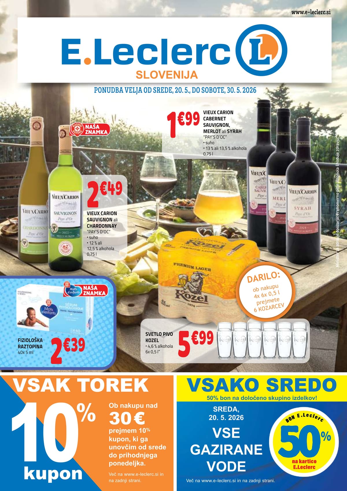 Stran 1. E.Leclerc kataloga - Akcijska Ponudba od 18.05.2026.