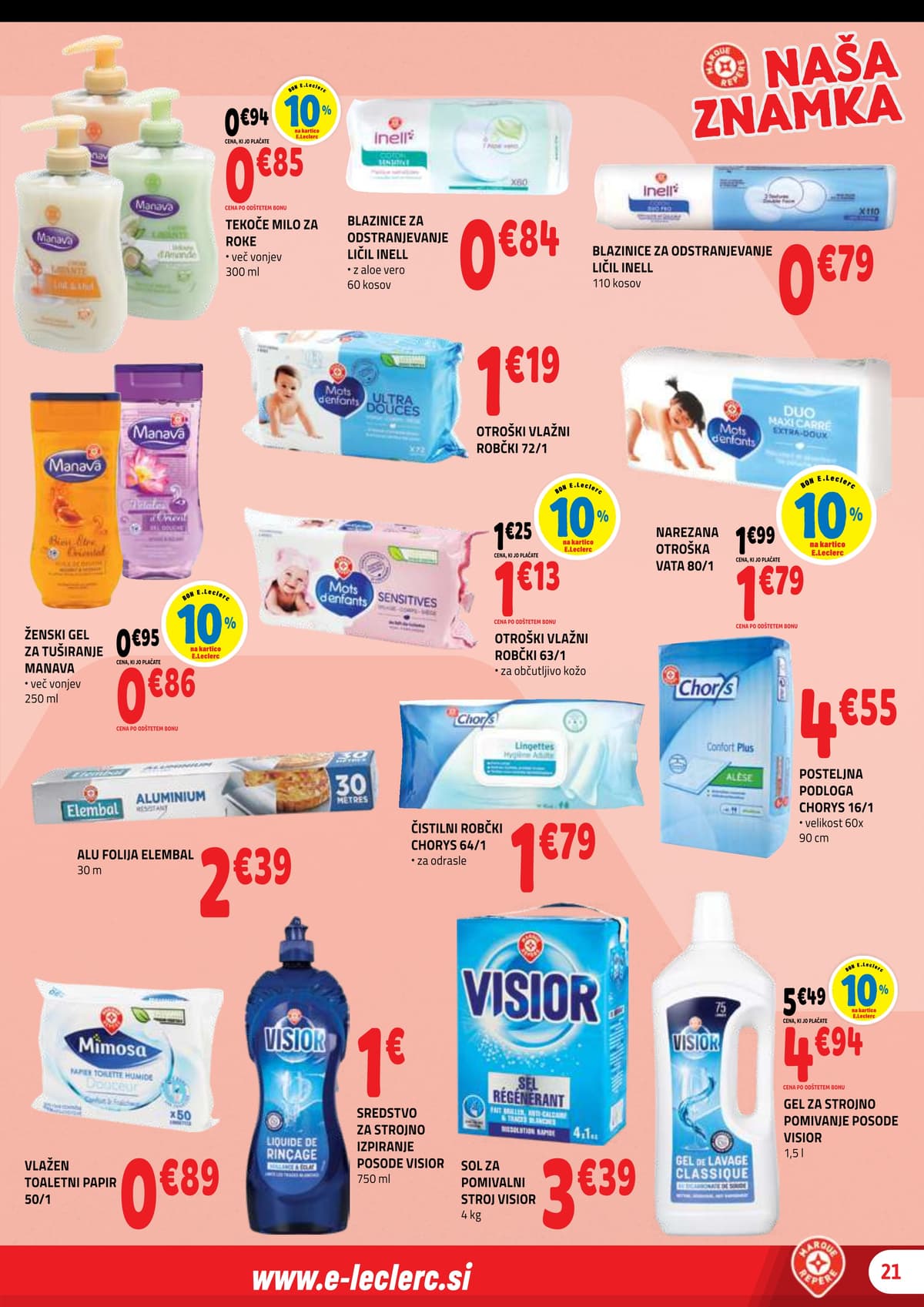 Stran 21. E.Leclerc kataloga - Akcijska Ponudba