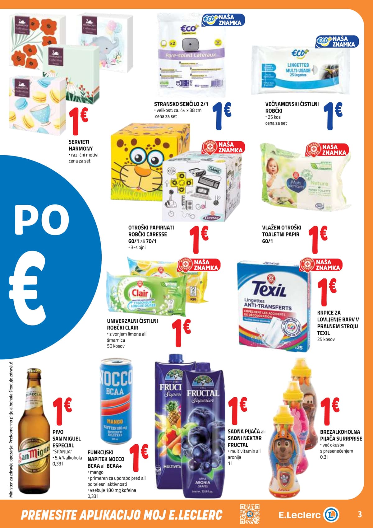 Stran 3. E.Leclerc kataloga - Akcijska Ponudba od 18.05.2026.