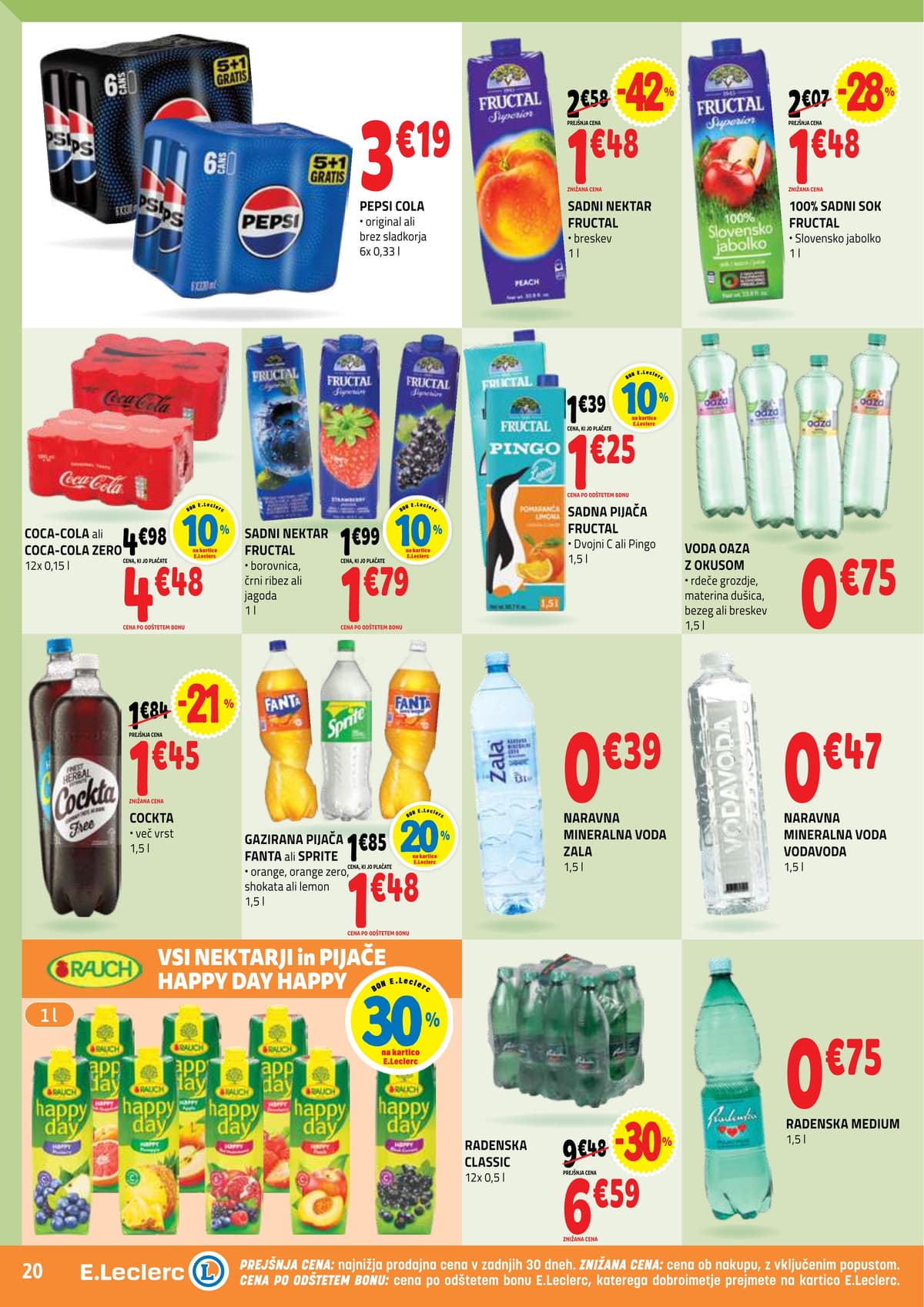 Stran 20. E.Leclerc kataloga - Akcijska Ponudba