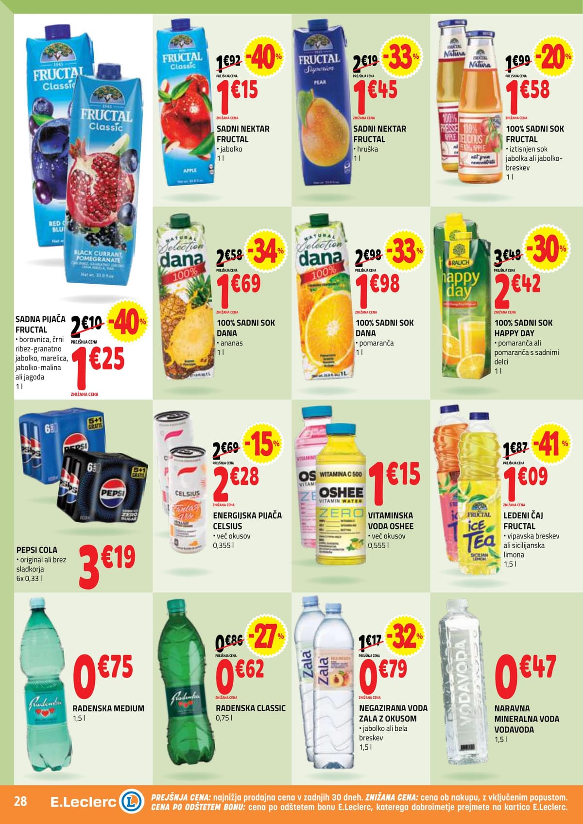 Stran 28. E.Leclerc kataloga - Akcijska Ponudba