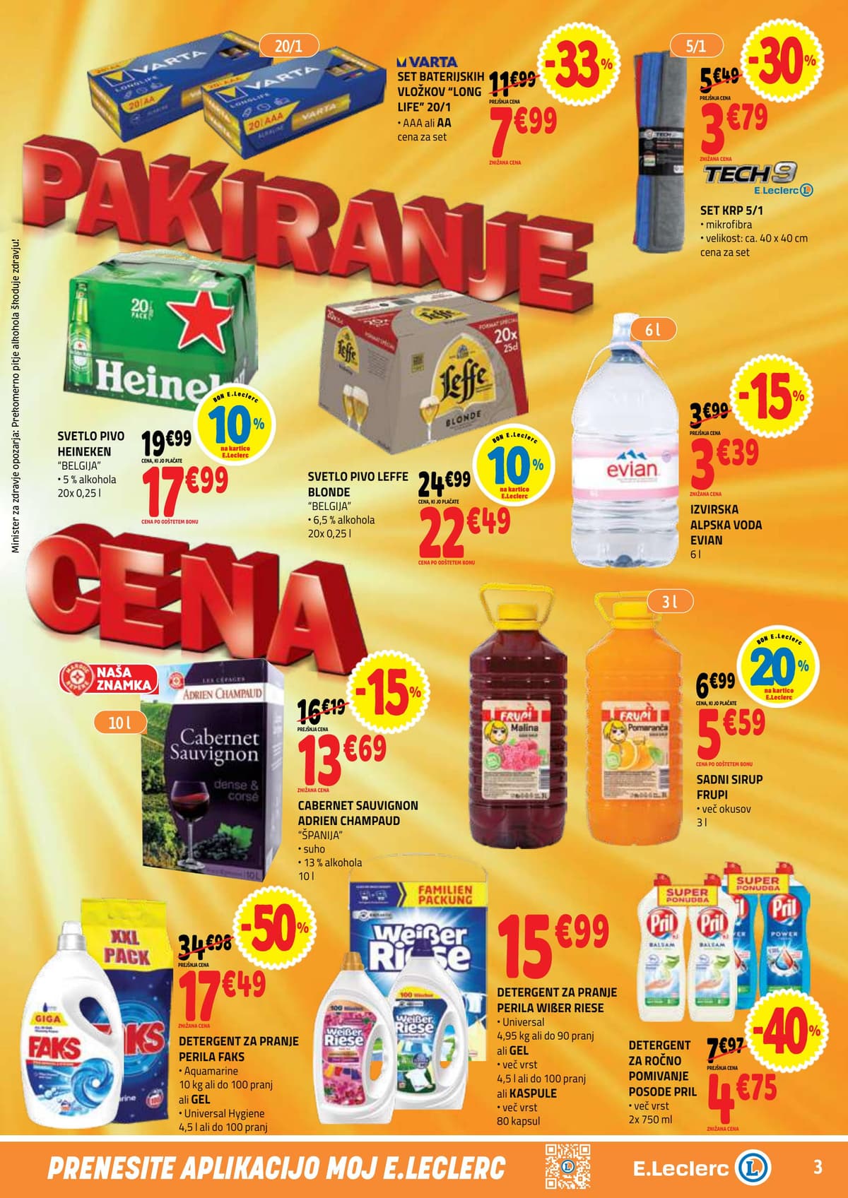 Stran 3. E.Leclerc kataloga - Akcijska Ponudba