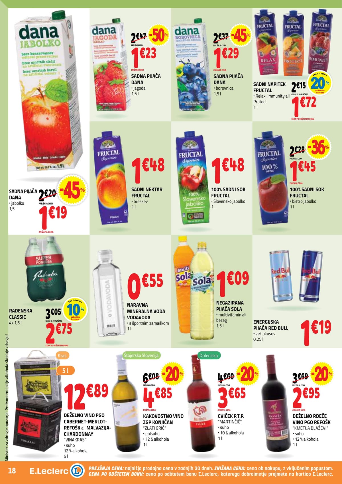 Stran 18. E.Leclerc kataloga - Akcijska Ponudba