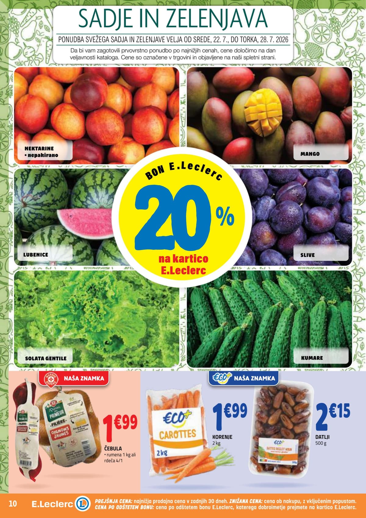 Stran 10. E.Leclerc kataloga - Akcijska Ponudba