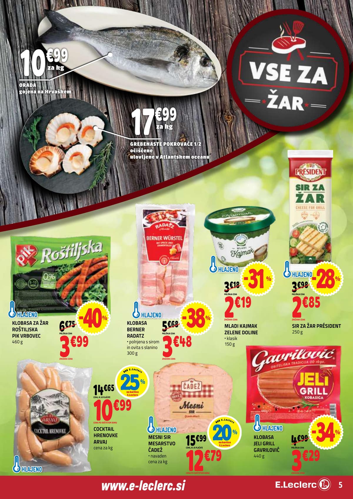 Stran 5. E.Leclerc kataloga - Akcijska Ponudba