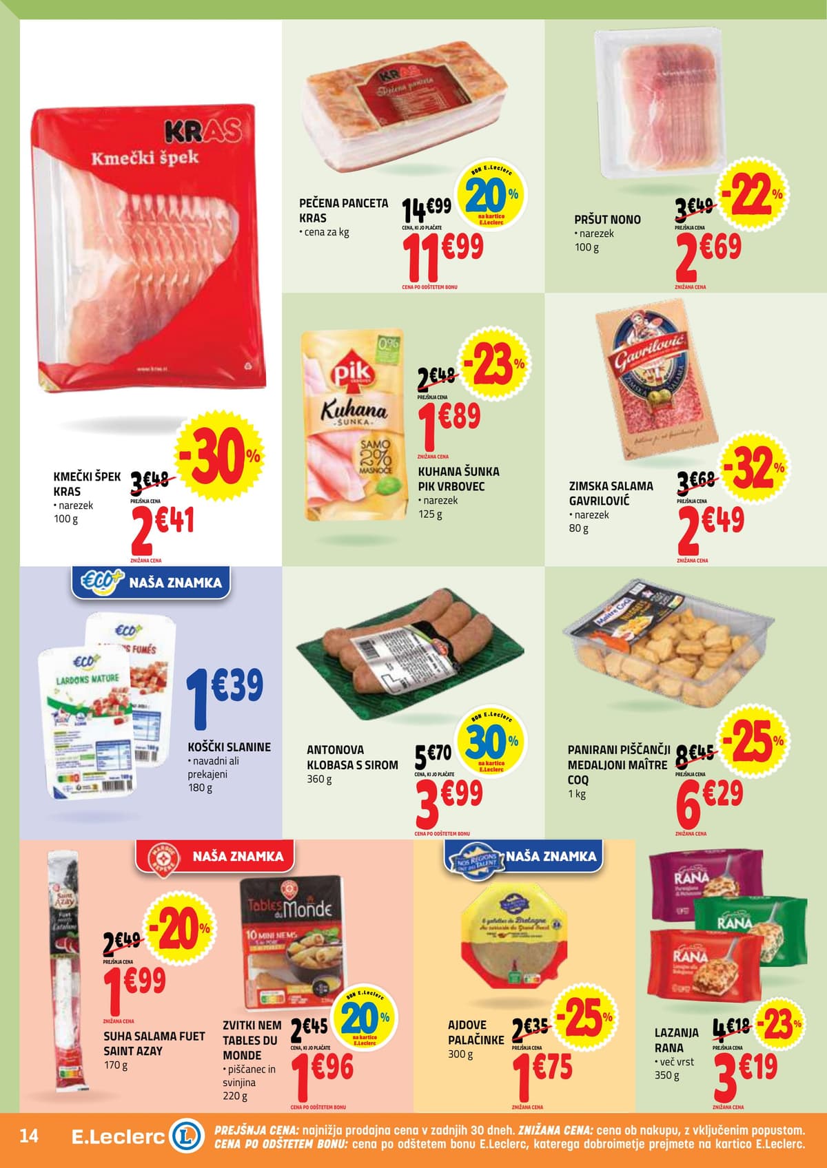 Stran 14. E.Leclerc kataloga - Akcijska Ponudba