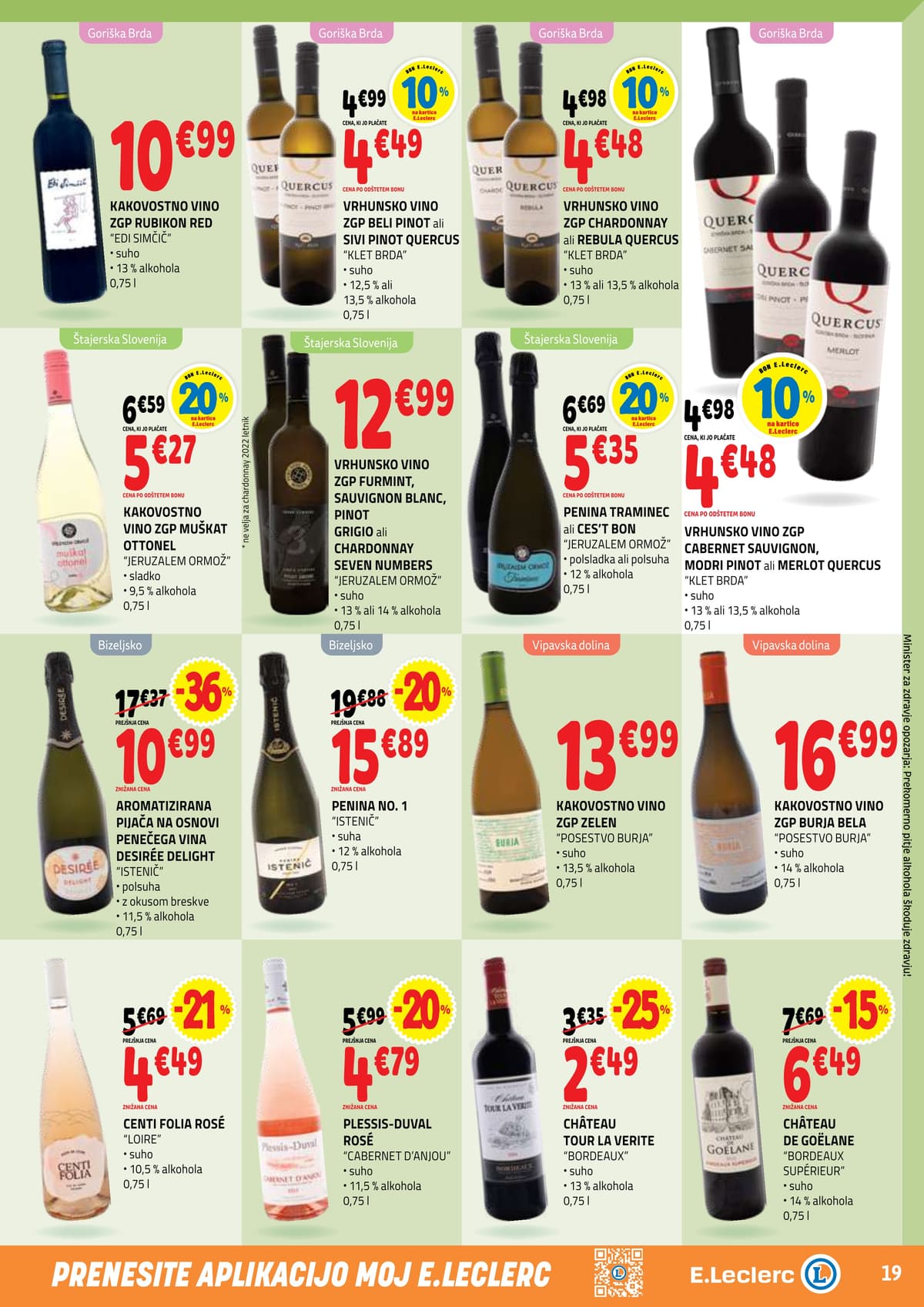 Stran 19. E.Leclerc kataloga - Akcijska Ponudba