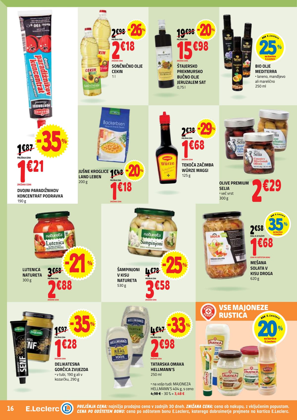 Stran 16. E.Leclerc kataloga - Akcijska Ponudba