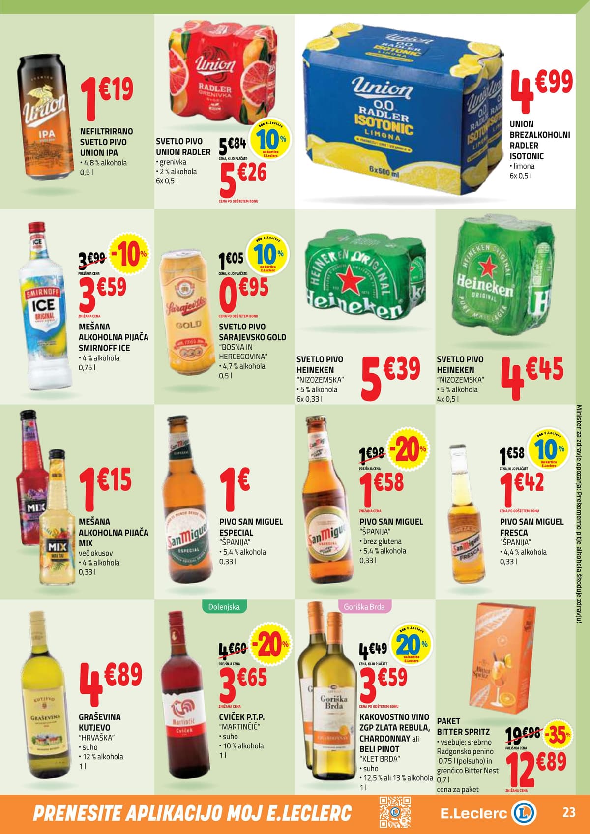 Stran 23. E.Leclerc kataloga - Akcijska Ponudba