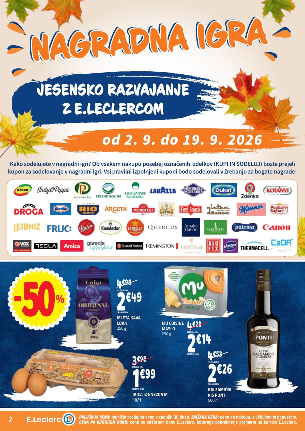 Stran 2. E.Leclerc kataloga - Akcijska Ponudba
