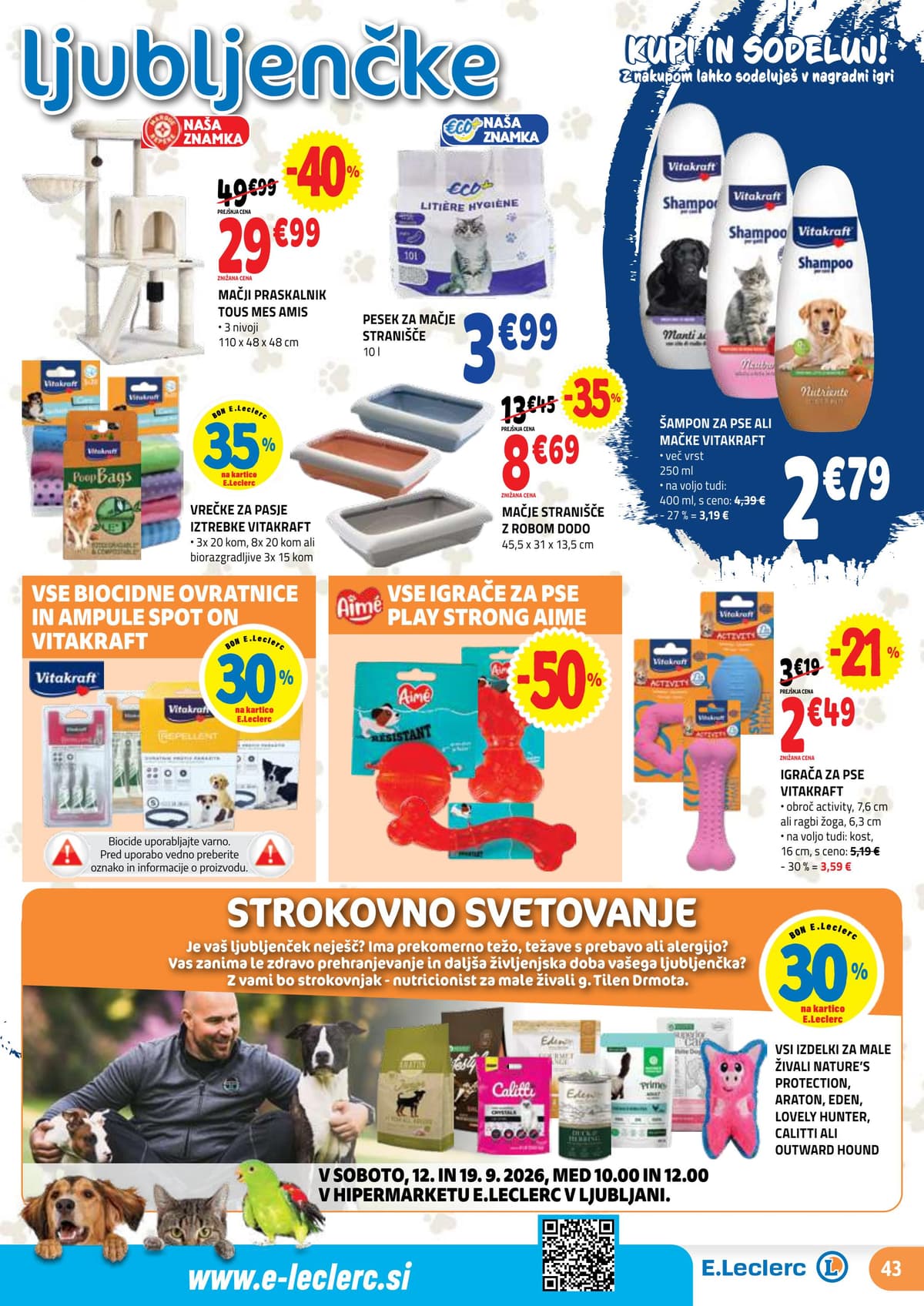 Stran 43. E.Leclerc kataloga - Akcijska Ponudba od 07.09.2026.