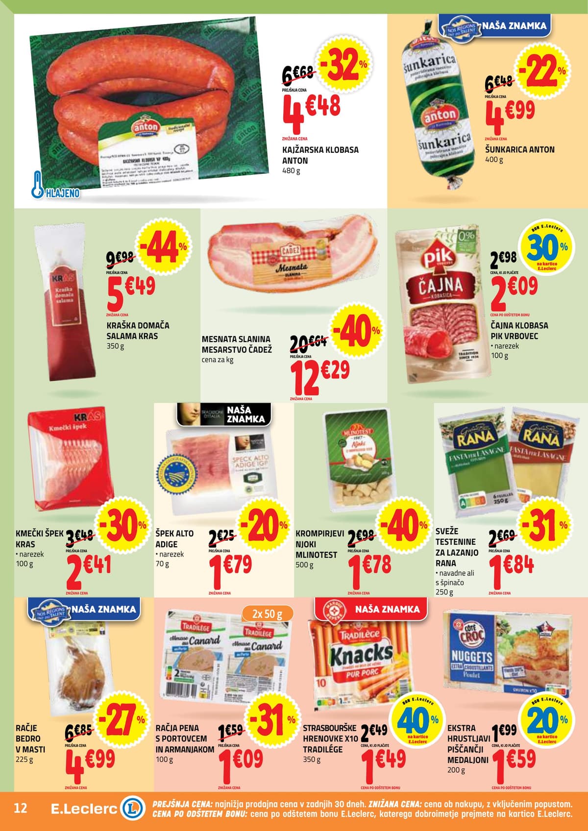 Stran 12. E.Leclerc kataloga - Akcijska Ponudba