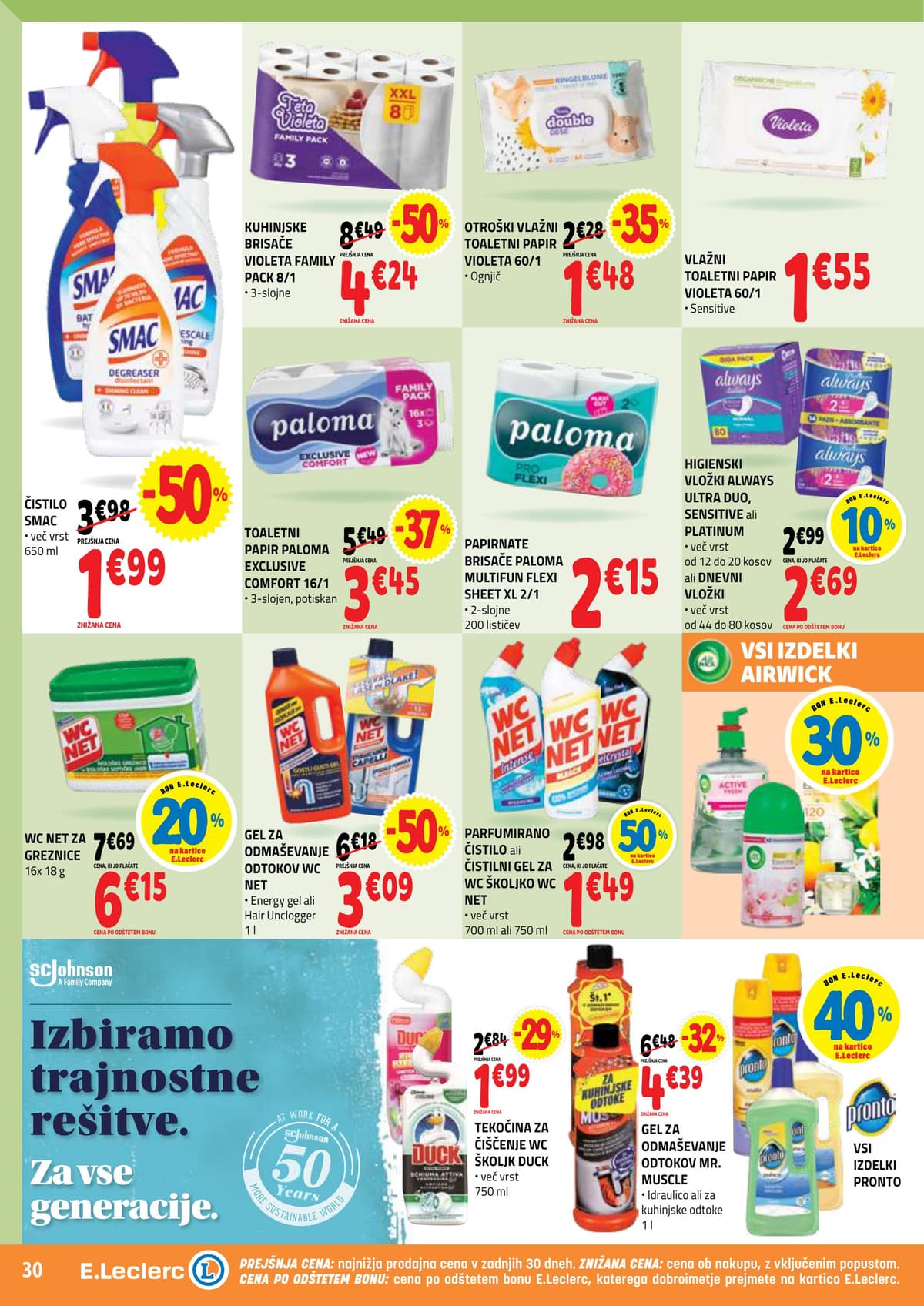 Stran 30. E.Leclerc kataloga - Akcijska Ponudba