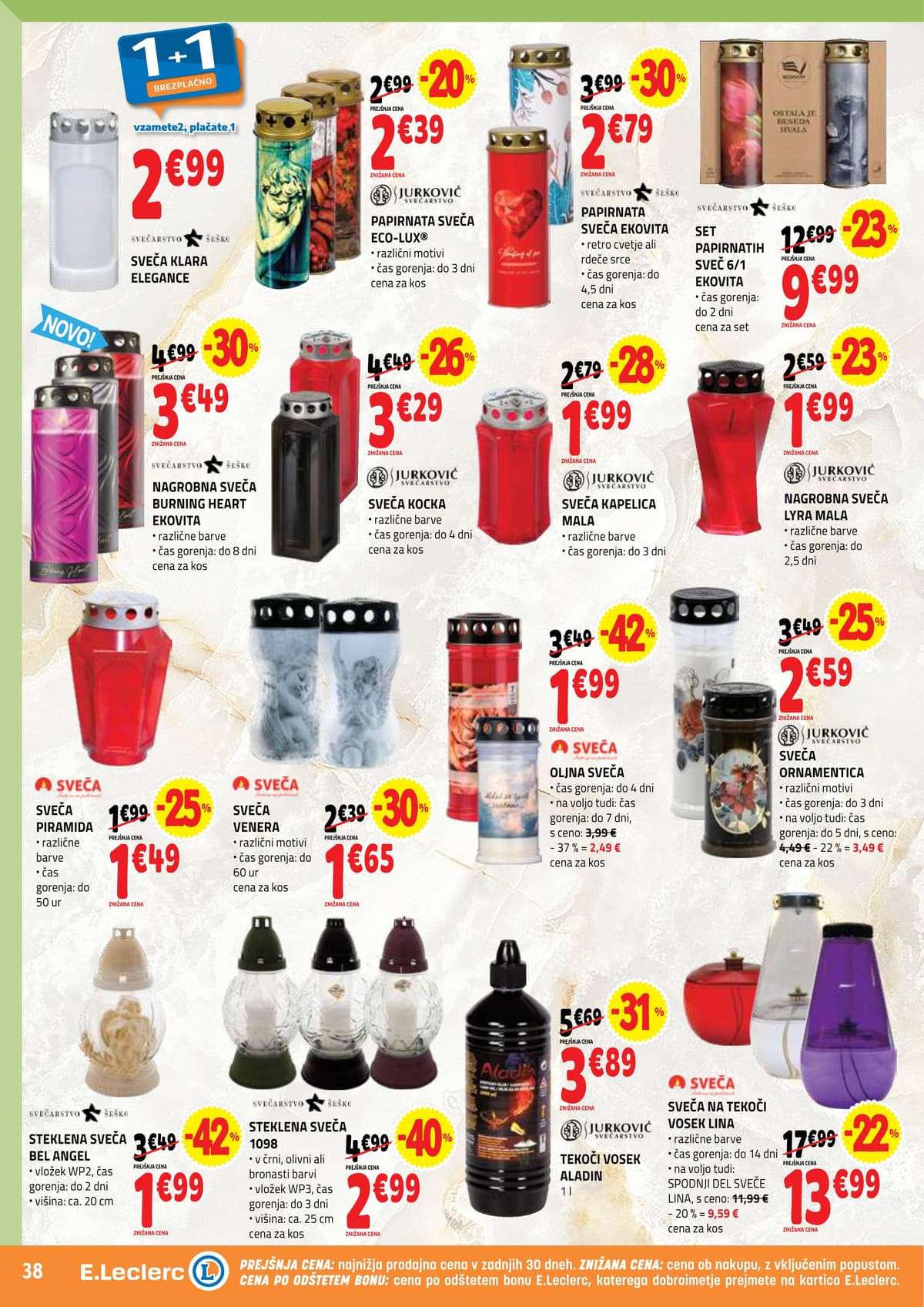 Stran 38. E.Leclerc kataloga - Akcijska Ponudba