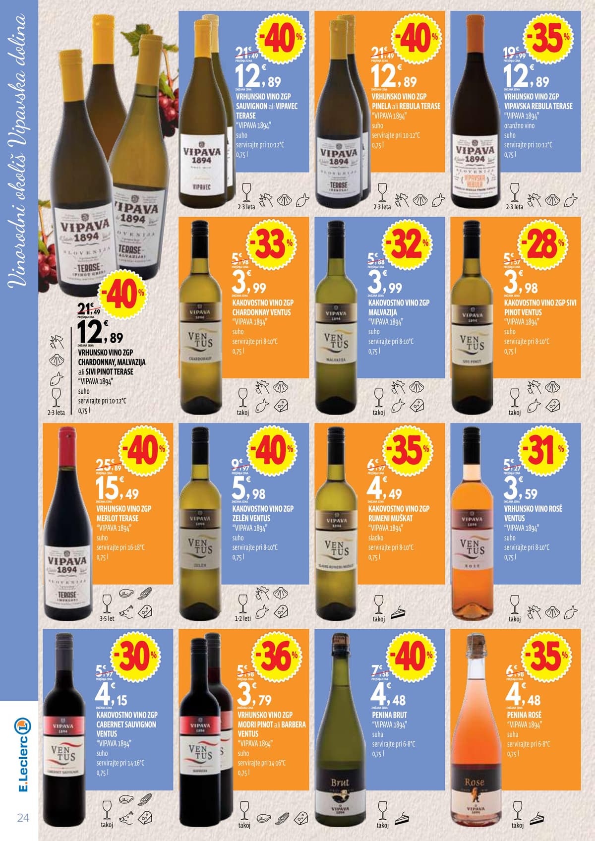 Stran 24. E.Leclerc kataloga - Vinski sejem oktober 2026 od 12.10.2026.
