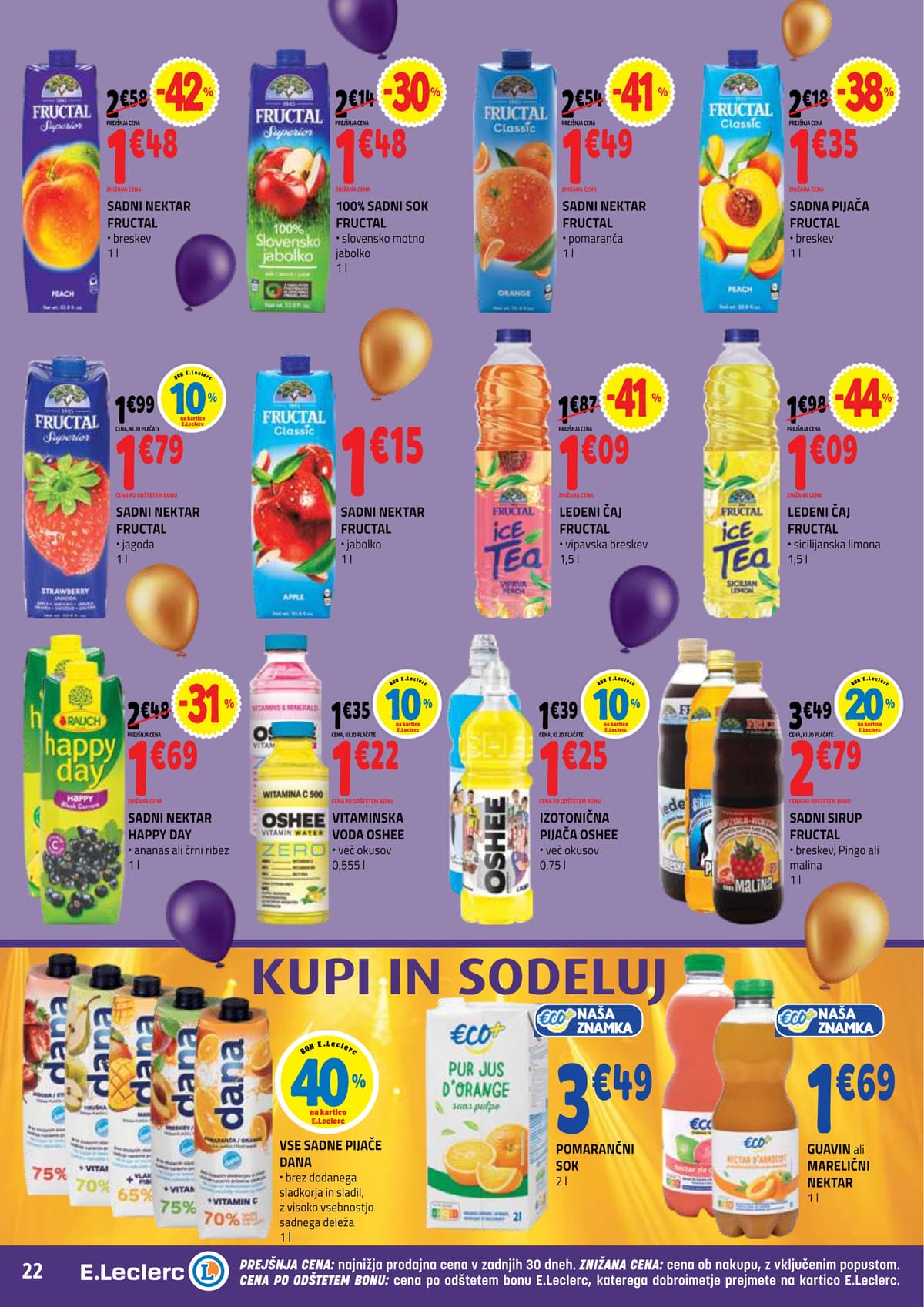 Stran 22. E.Leclerc kataloga - Akcijska Ponudba