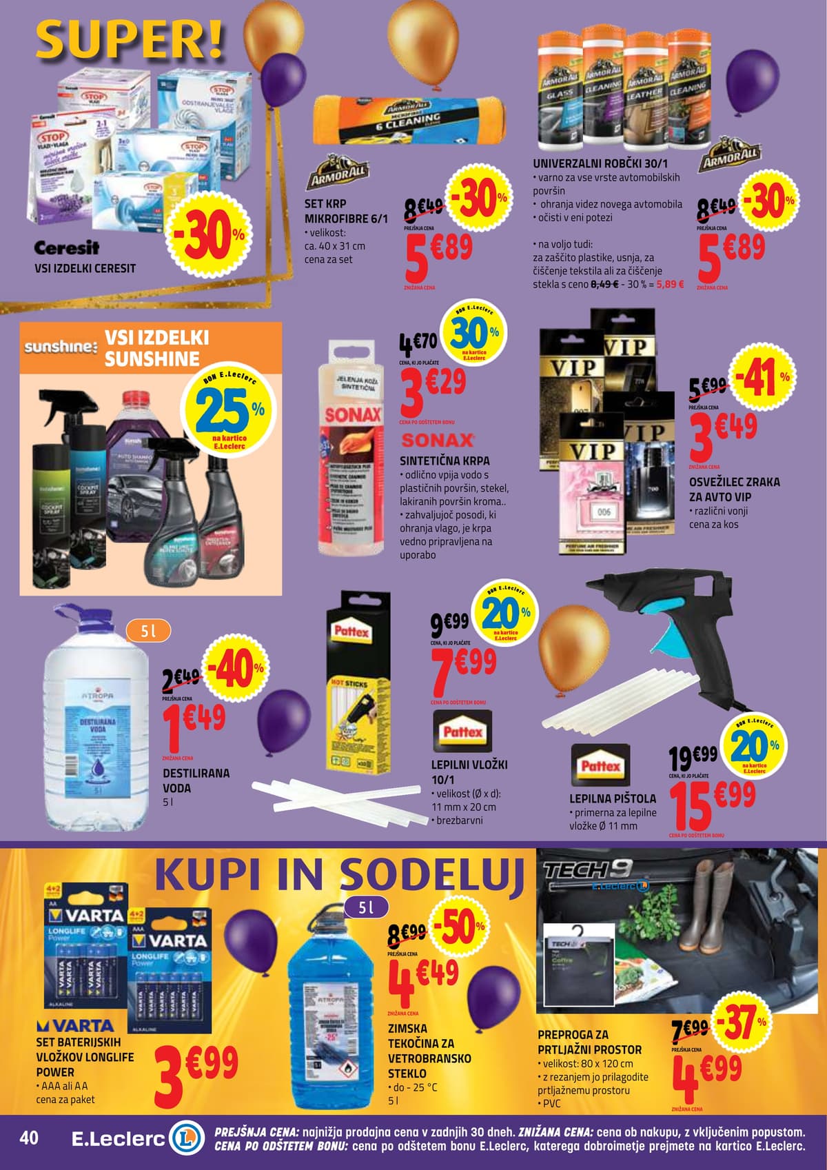 Stran 40. E.Leclerc kataloga - Akcijska Ponudba