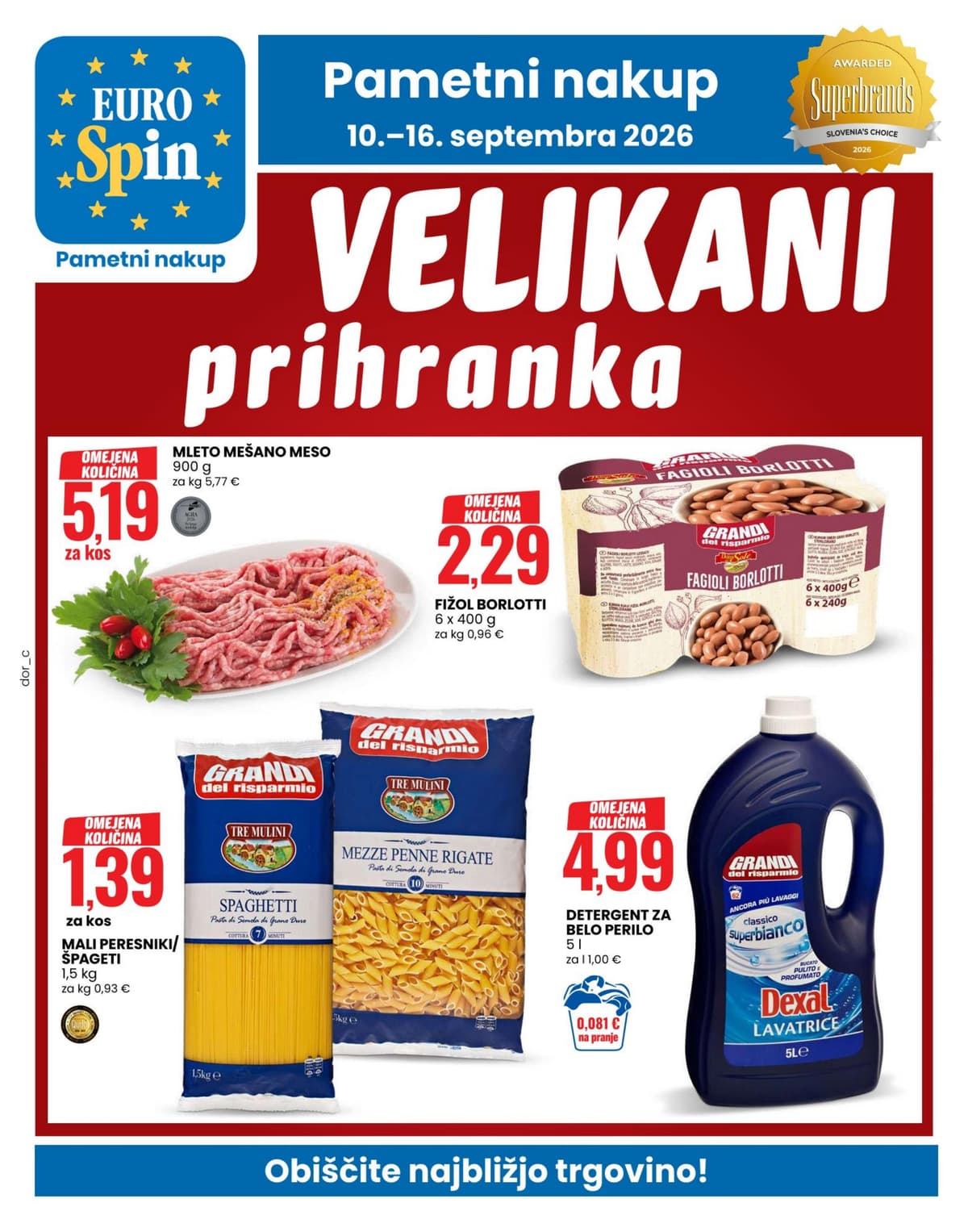 Stran 1. Eurospin kataloga - Akcijska Ponudba od 07.09.2026.