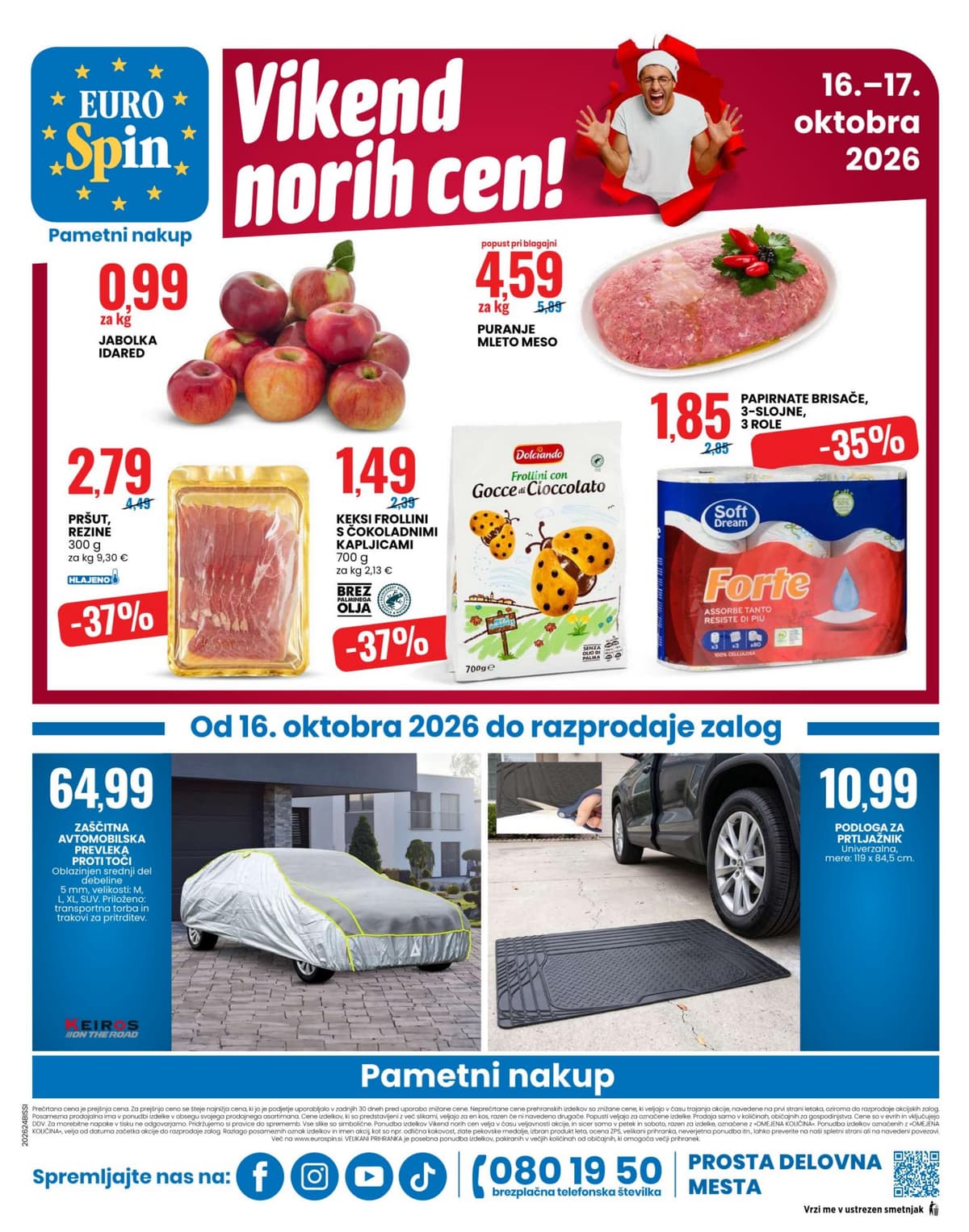 Stran 16. Eurospin kataloga - Akcijska Ponudba od 12.10.2026.