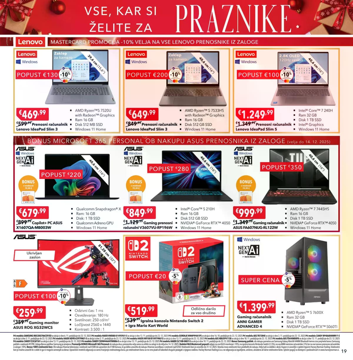 Stran 19. Harvey Norman kataloga - Vse kar si želite za praznike od 01.03.2026.