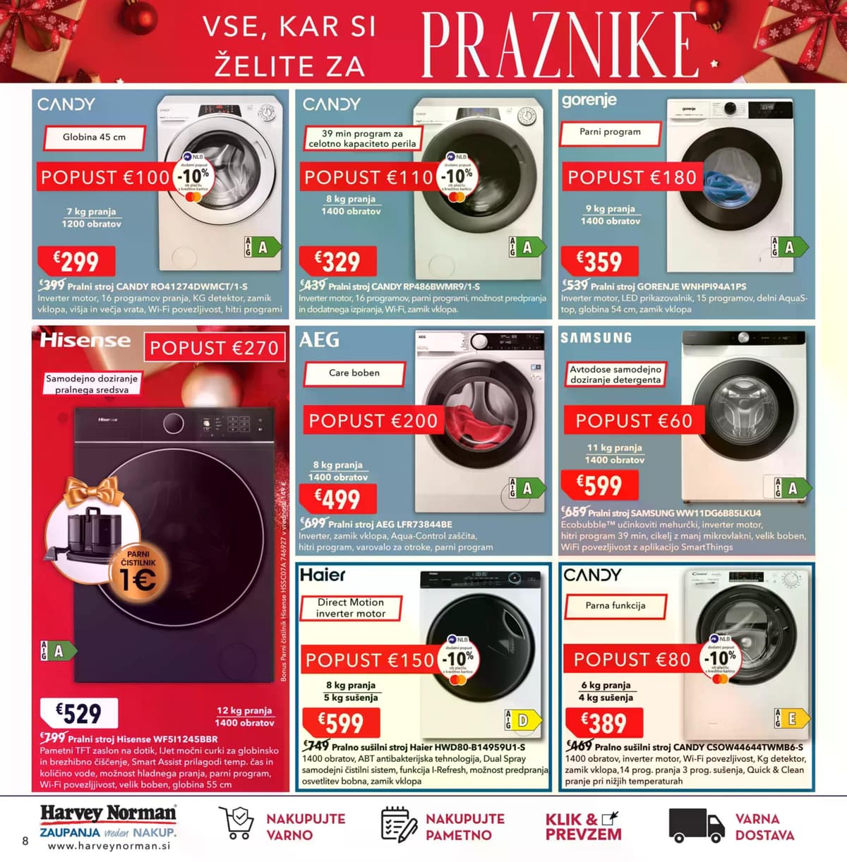Stran 8. Harvey Norman kataloga - Vse kar si želite za praznike od 01.03.2026.