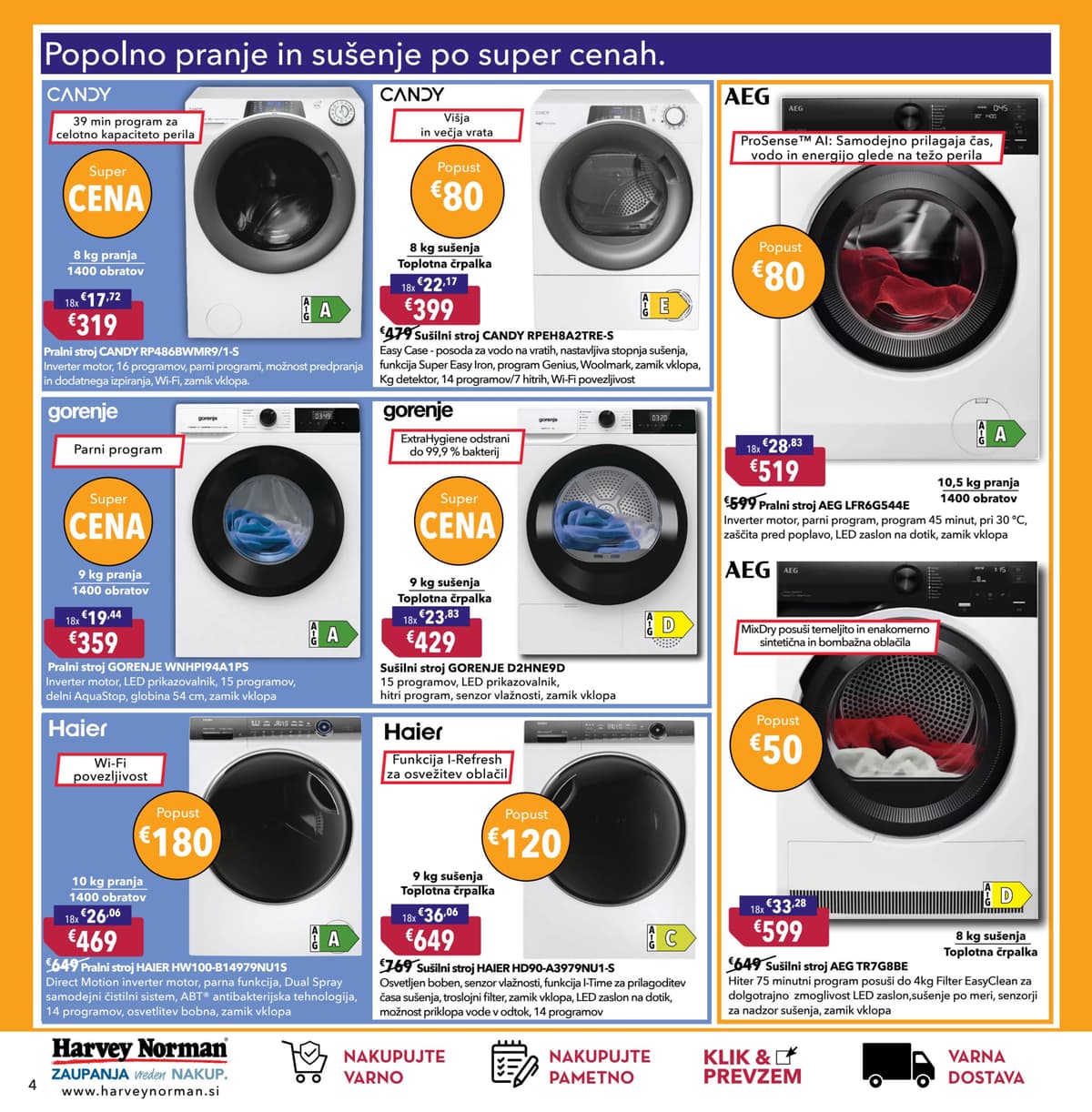 Stran 4. Harvey Norman kataloga - Nakupujte ugodno in kakovostno!