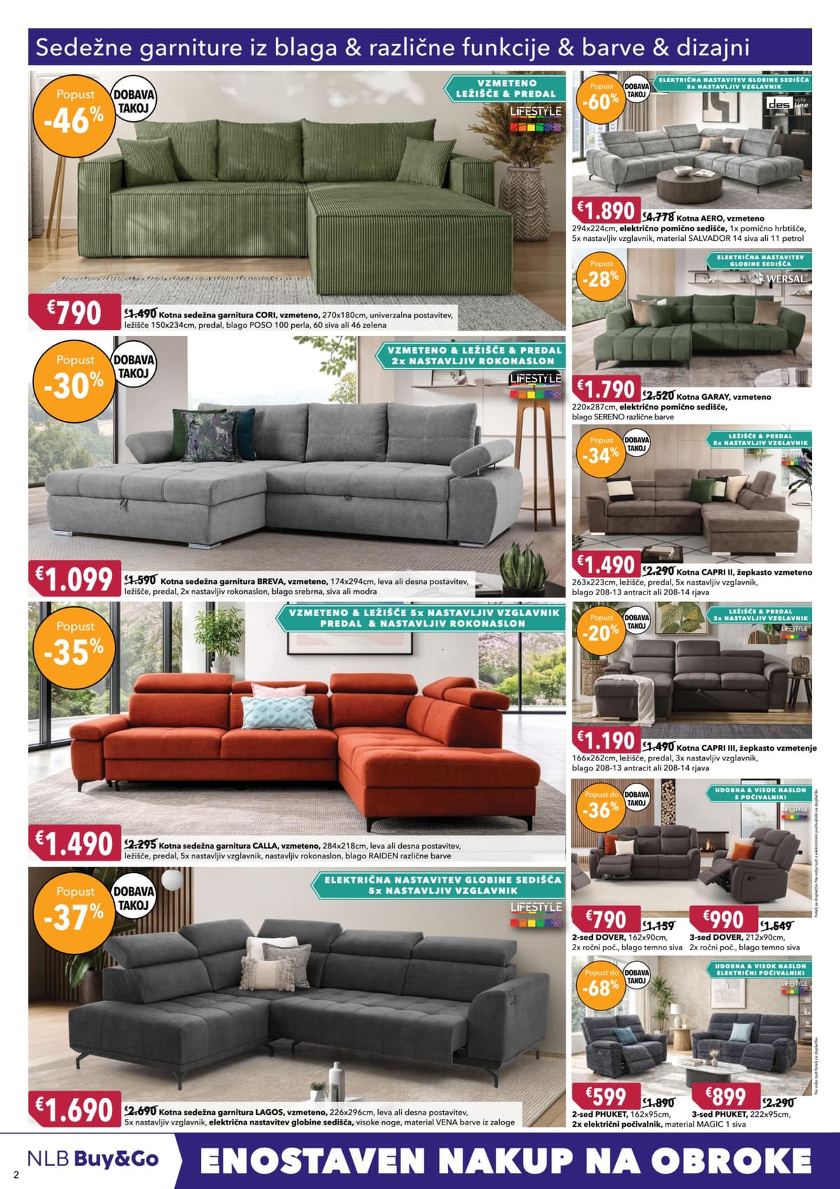 Stran 2. Harvey Norman kataloga - 3 mesece brez plačila obroka od 17.02.2026.