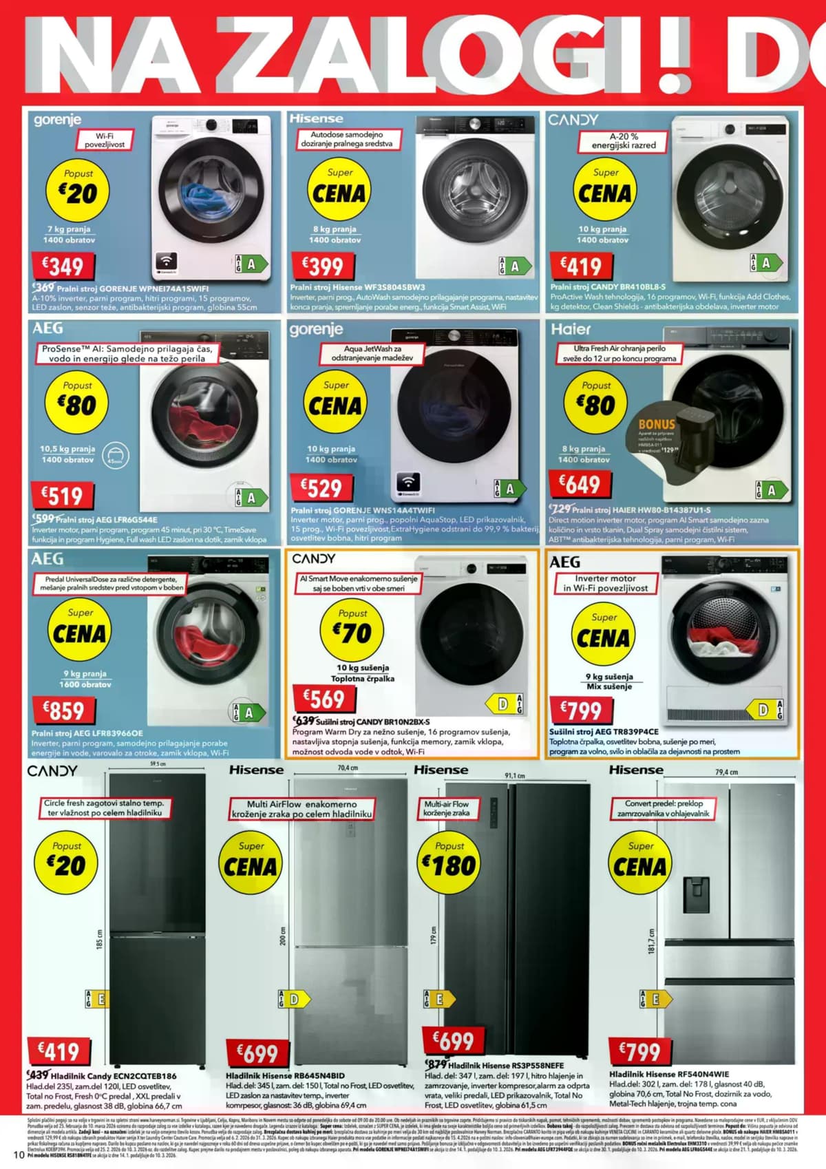 Stran 10. Harvey Norman kataloga - Na zalogi popusti do -50% od 25.02.2026.