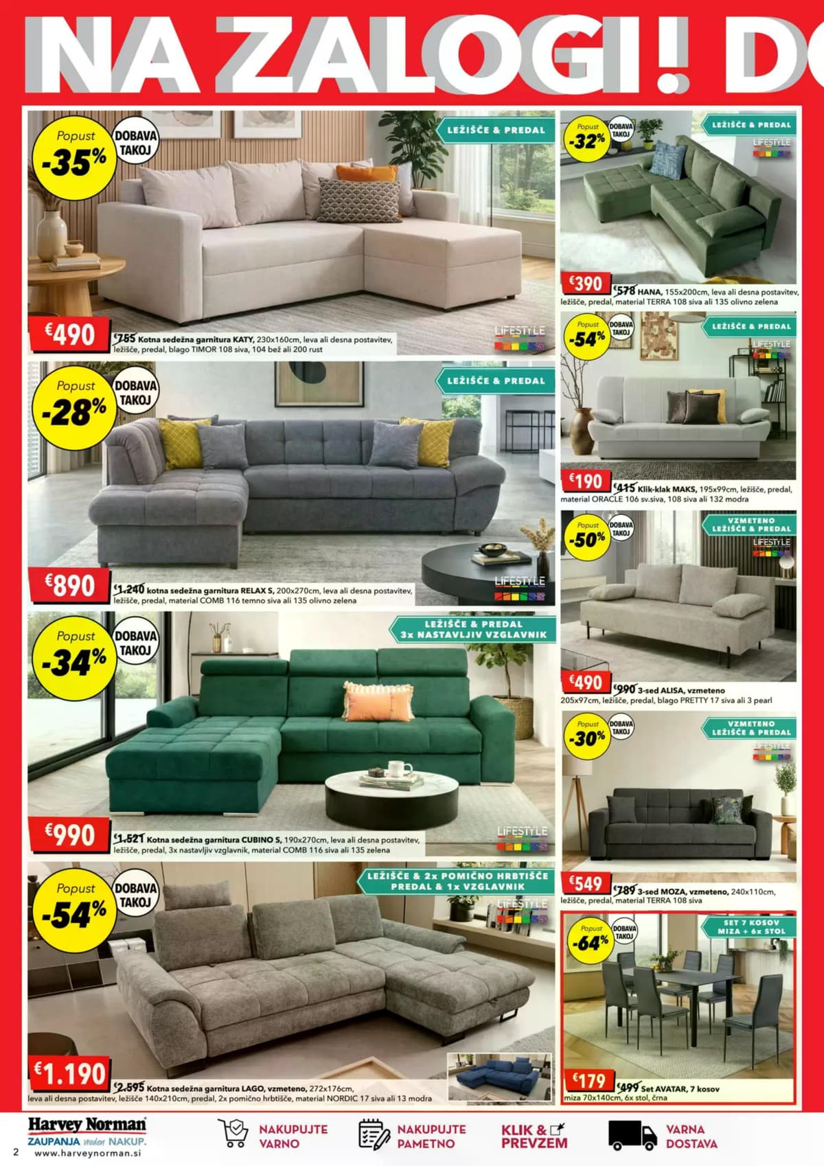 Stran 2. Harvey Norman kataloga - Na zalogi popusti do -50%