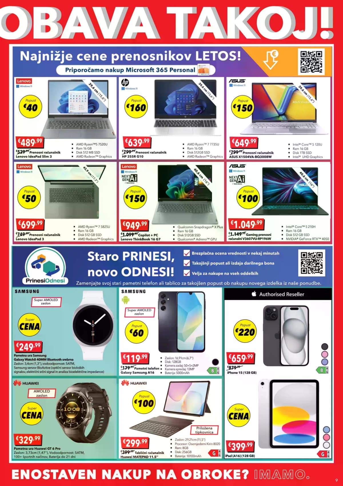 Stran 9. Harvey Norman kataloga - Na zalogi popusti do -50% od 25.02.2026.