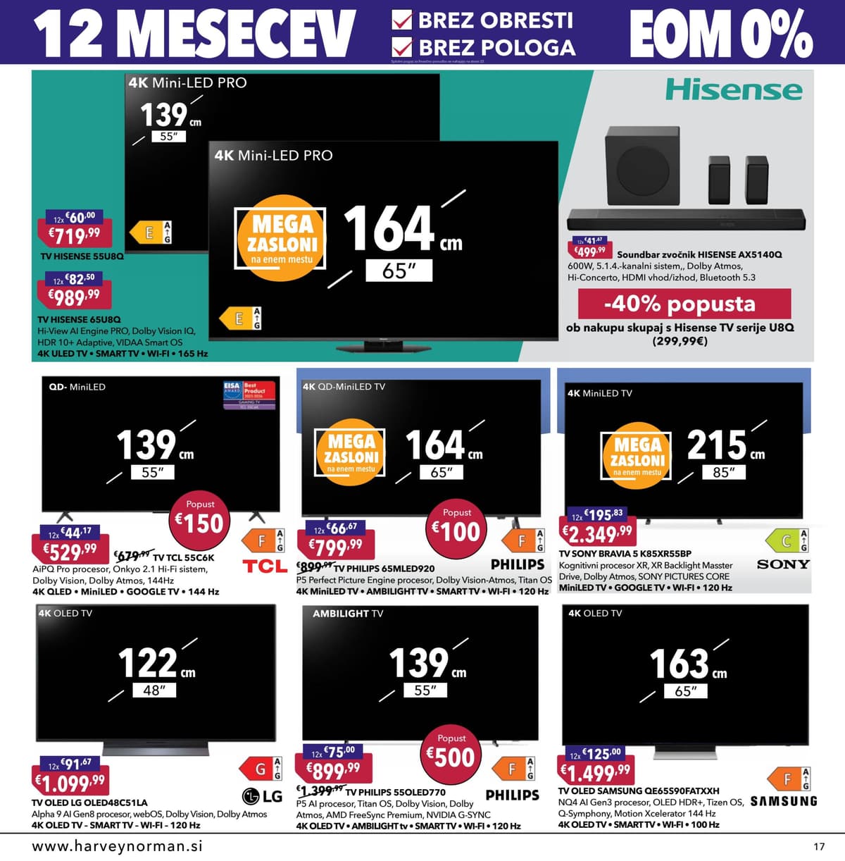 Stran 17. Harvey Norman kataloga - Privoščite si nekaj novega od 12.03.2026.