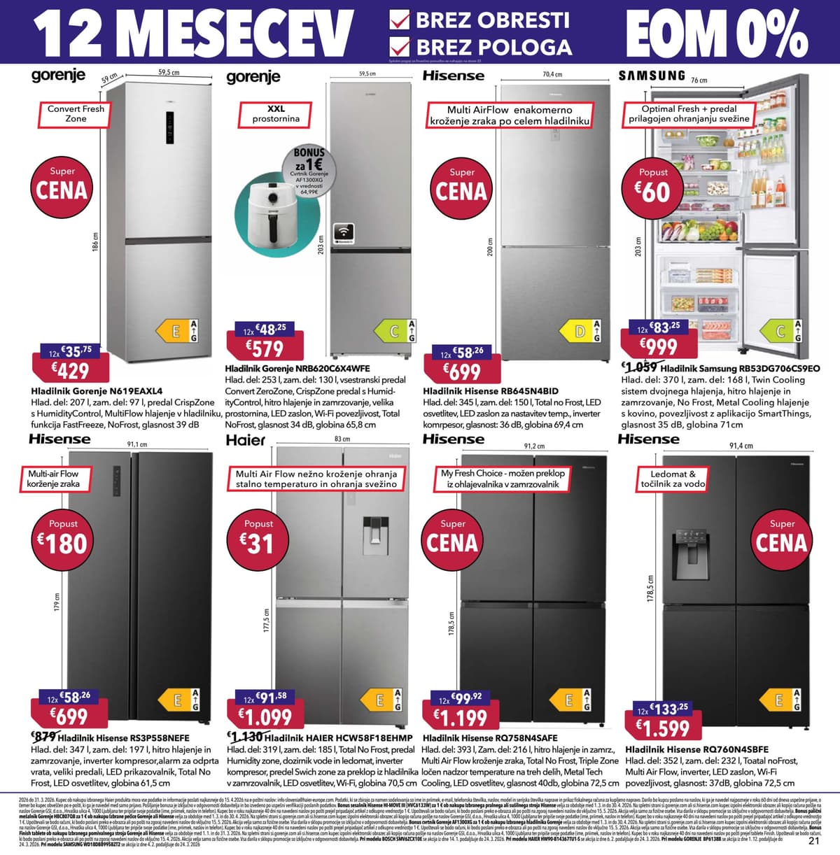 Stran 21. Harvey Norman kataloga - Privoščite si nekaj novega od 12.03.2026.