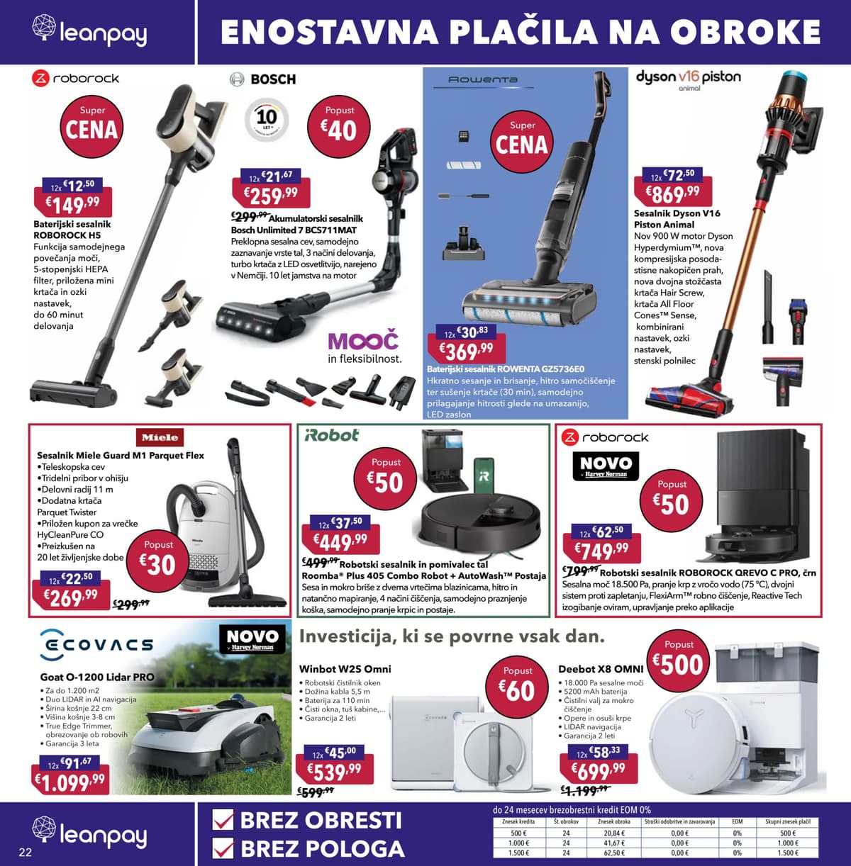 Stran 22. Harvey Norman kataloga - Privoščite si nekaj novega od 12.03.2026.