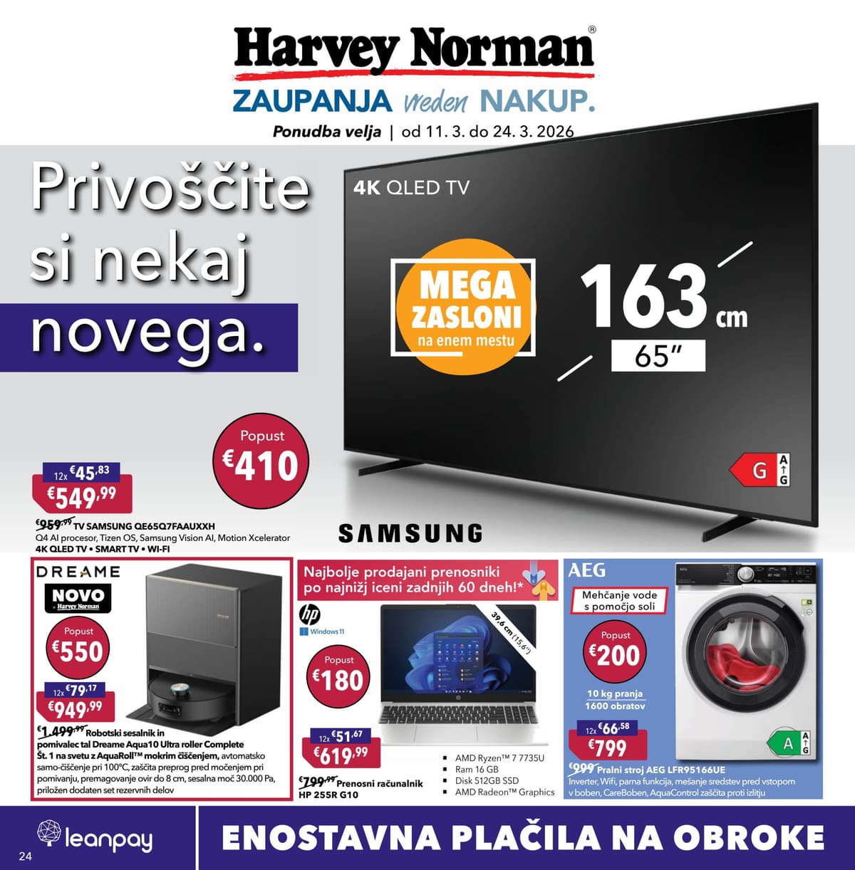 Stran 24. Harvey Norman kataloga - Privoščite si nekaj novega od 12.03.2026.