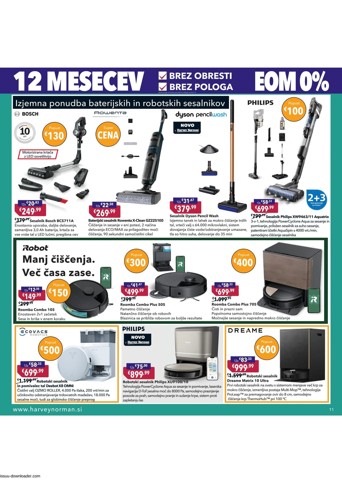 Stran 11. Harvey Norman kataloga - Pomladna akcija na obroke