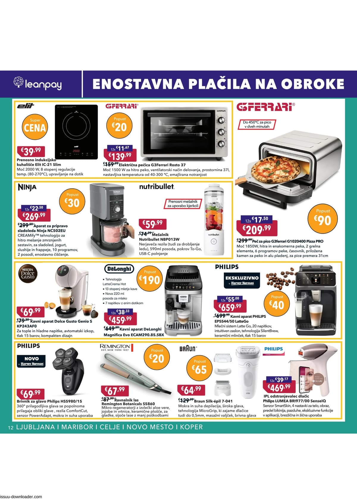 Stran 12. Harvey Norman kataloga - Pomladna akcija na obroke