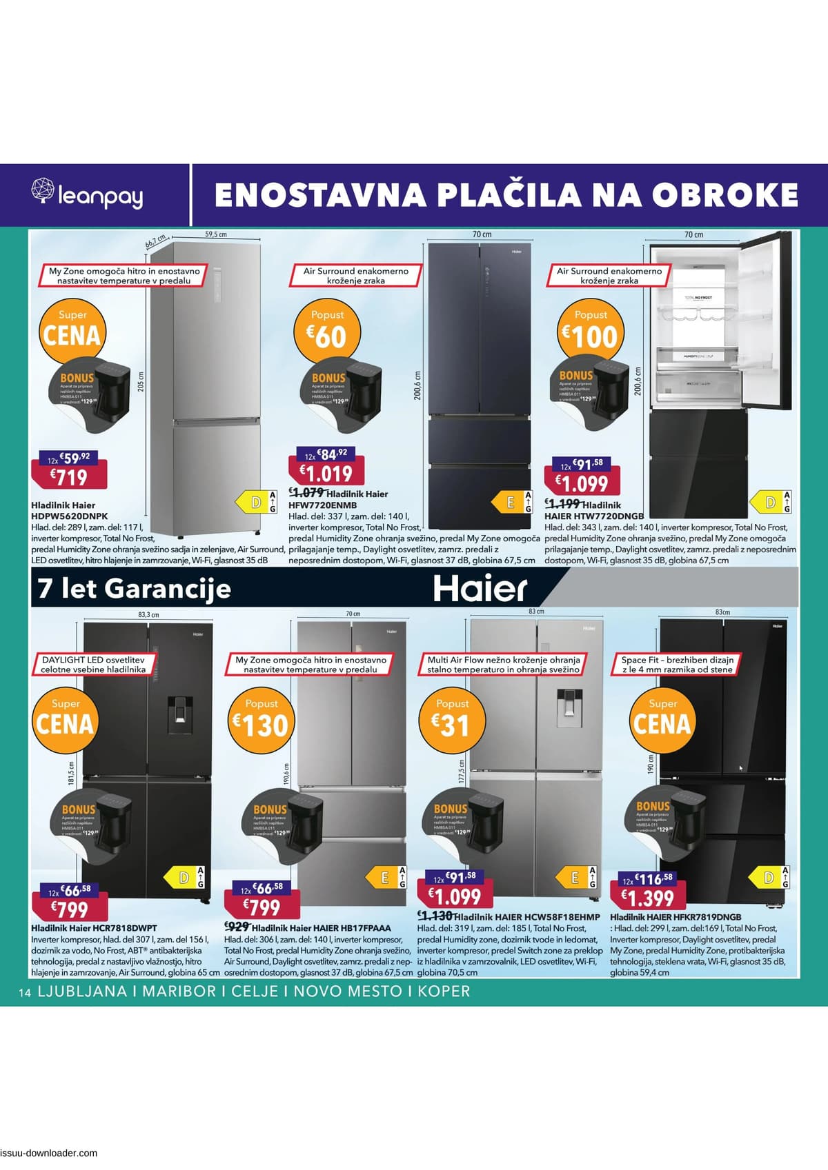 Stran 14. Harvey Norman kataloga - Pomladna akcija na obroke od 08.04.2026.