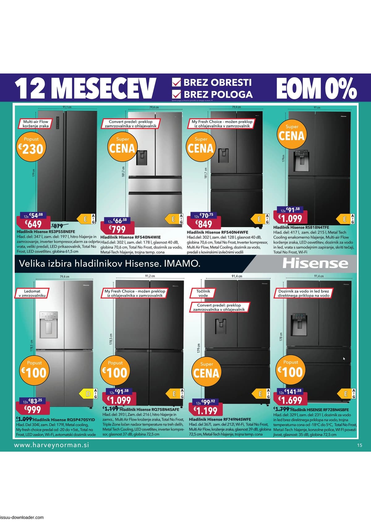 Stran 15. Harvey Norman kataloga - Pomladna akcija na obroke