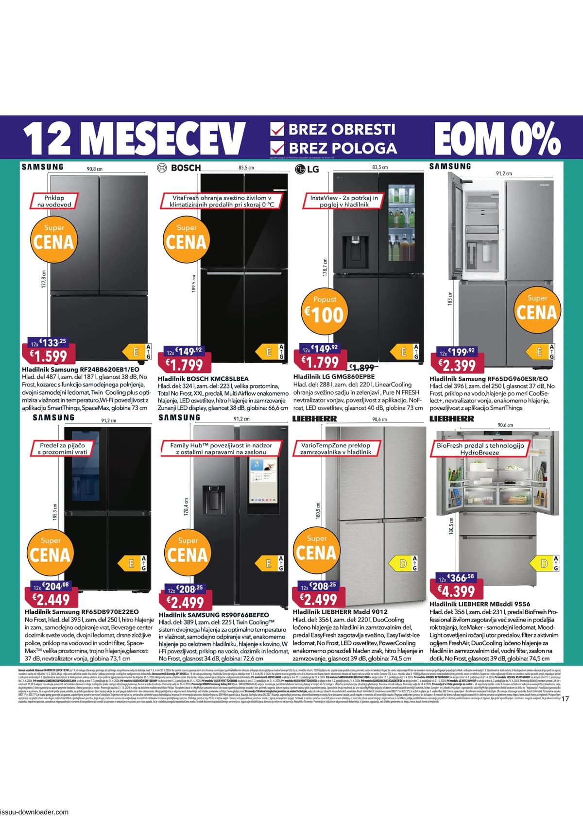 Stran 17. Harvey Norman kataloga - Pomladna akcija na obroke od 08.04.2026.