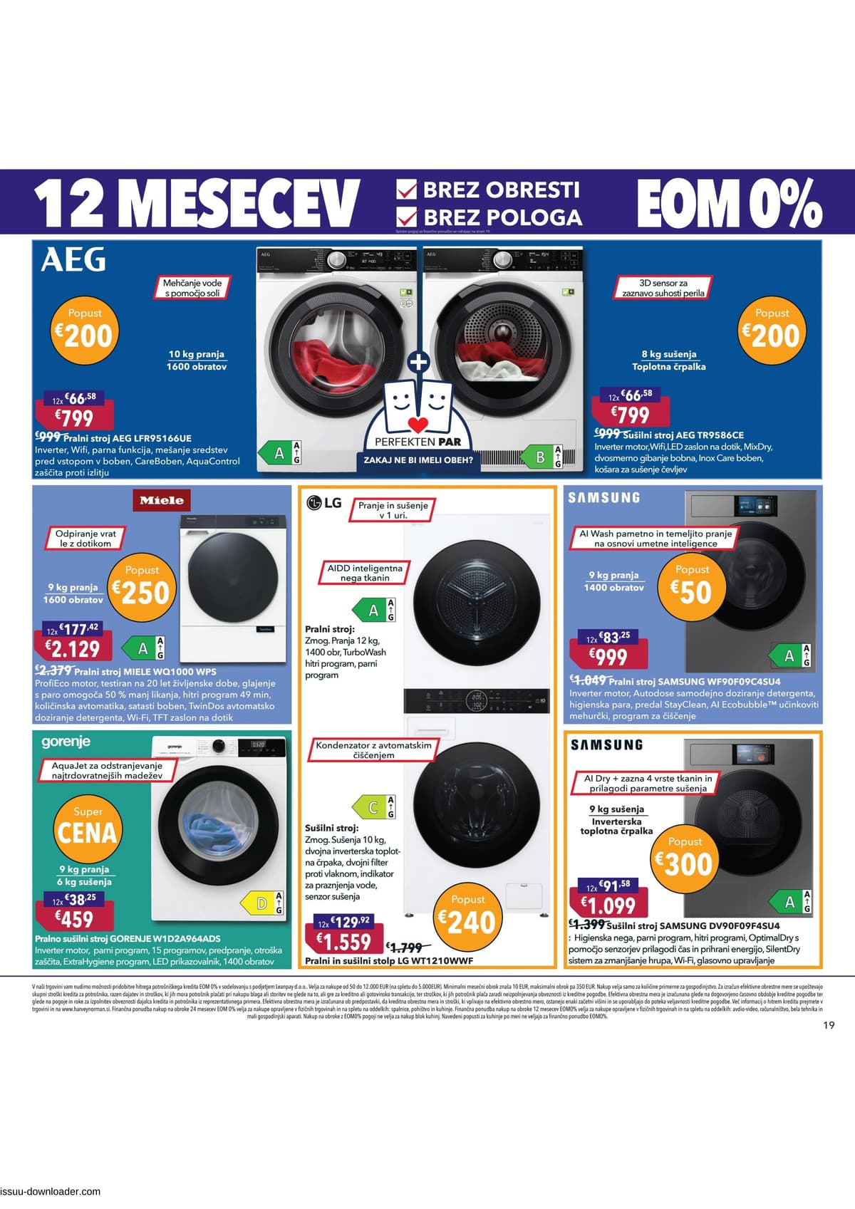 Stran 19. Harvey Norman kataloga - Pomladna akcija na obroke od 08.04.2026.