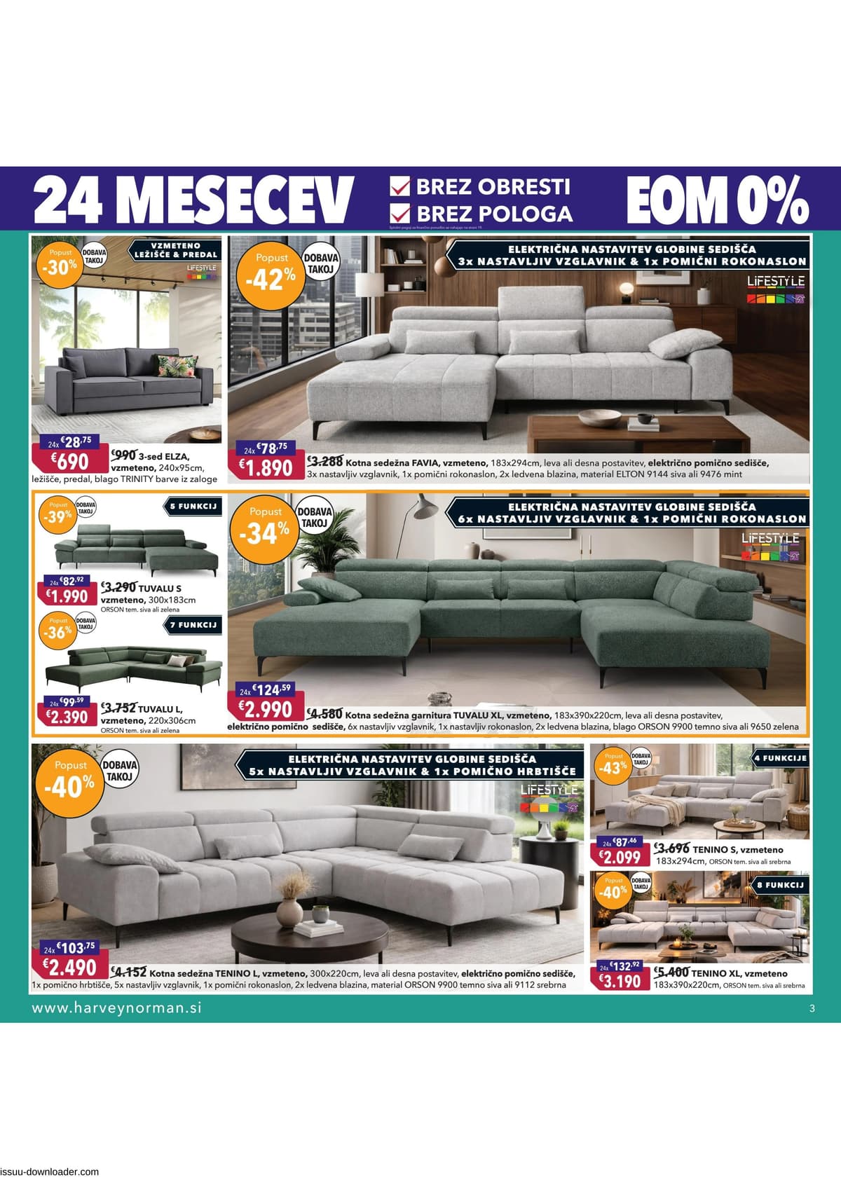 Stran 3. Harvey Norman kataloga - Pomladna akcija na obroke od 08.04.2026.