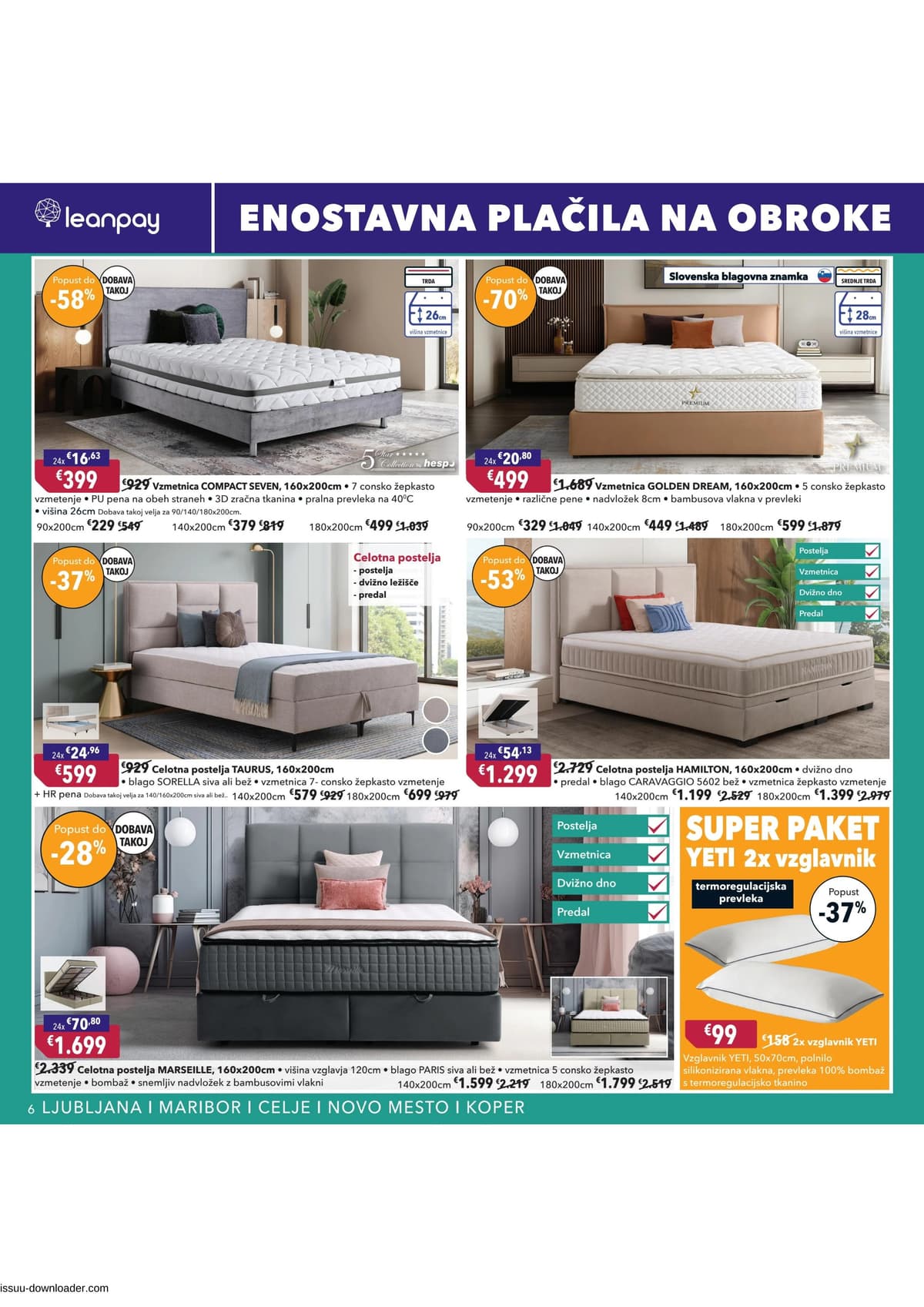 Stran 6. Harvey Norman kataloga - Pomladna akcija na obroke