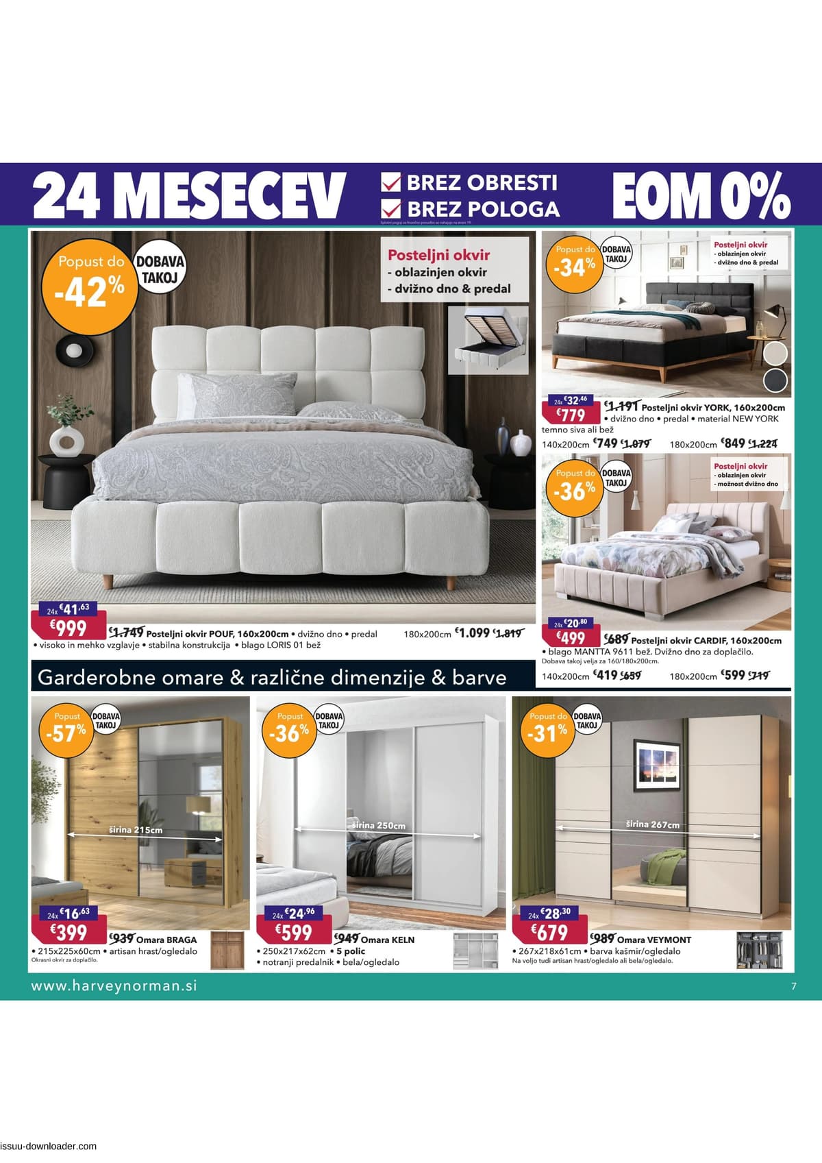 Stran 7. Harvey Norman kataloga - Pomladna akcija na obroke