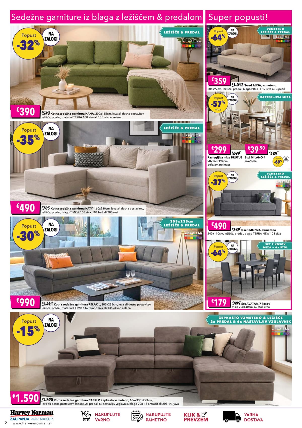 Stran 2. Harvey Norman kataloga - Super pomladna ponudba