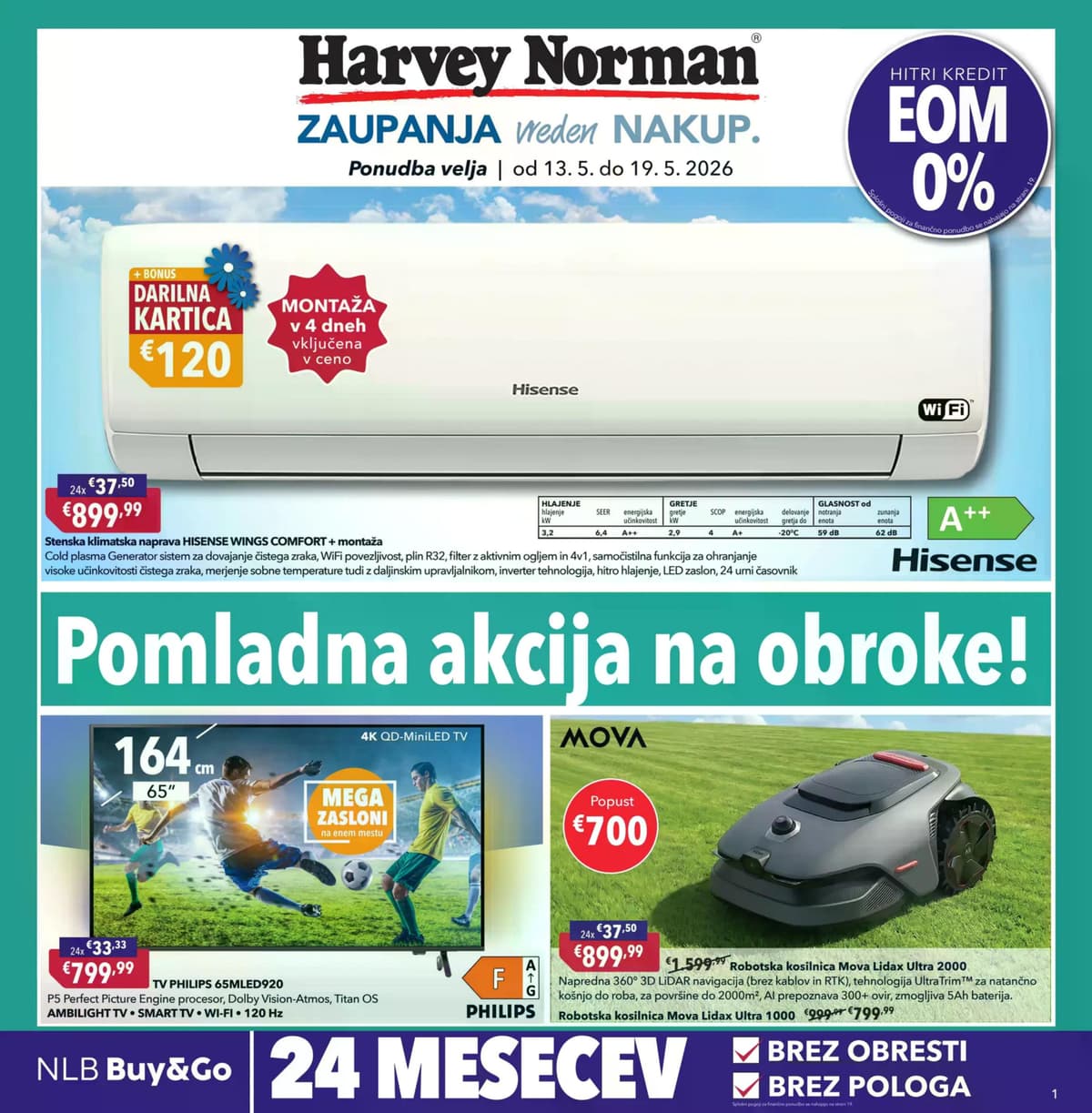 Pomladna akcija na obroke