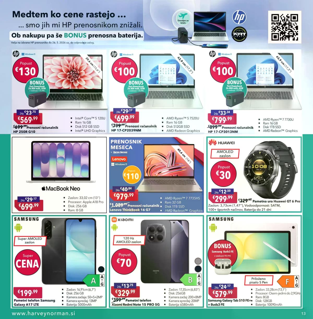 Stran 13. Harvey Norman kataloga - Pomladna akcija na obroke od 12.05.2026.