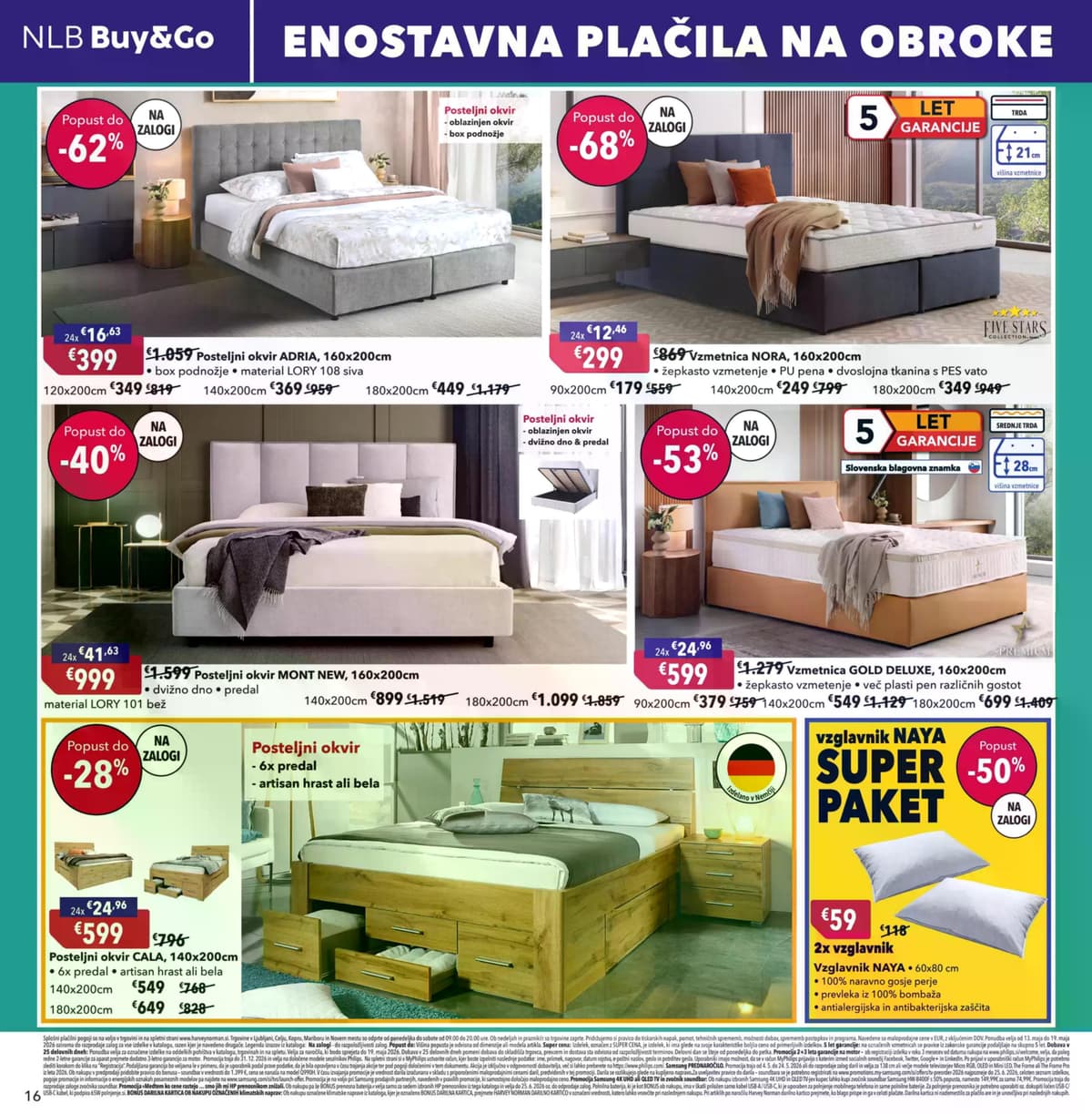 Stran 16. Harvey Norman kataloga - Pomladna akcija na obroke