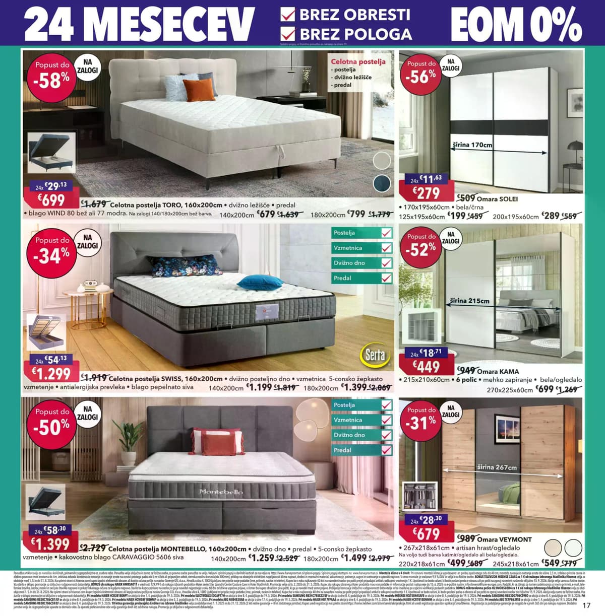 Stran 17. Harvey Norman kataloga - Pomladna akcija na obroke od 12.05.2026.