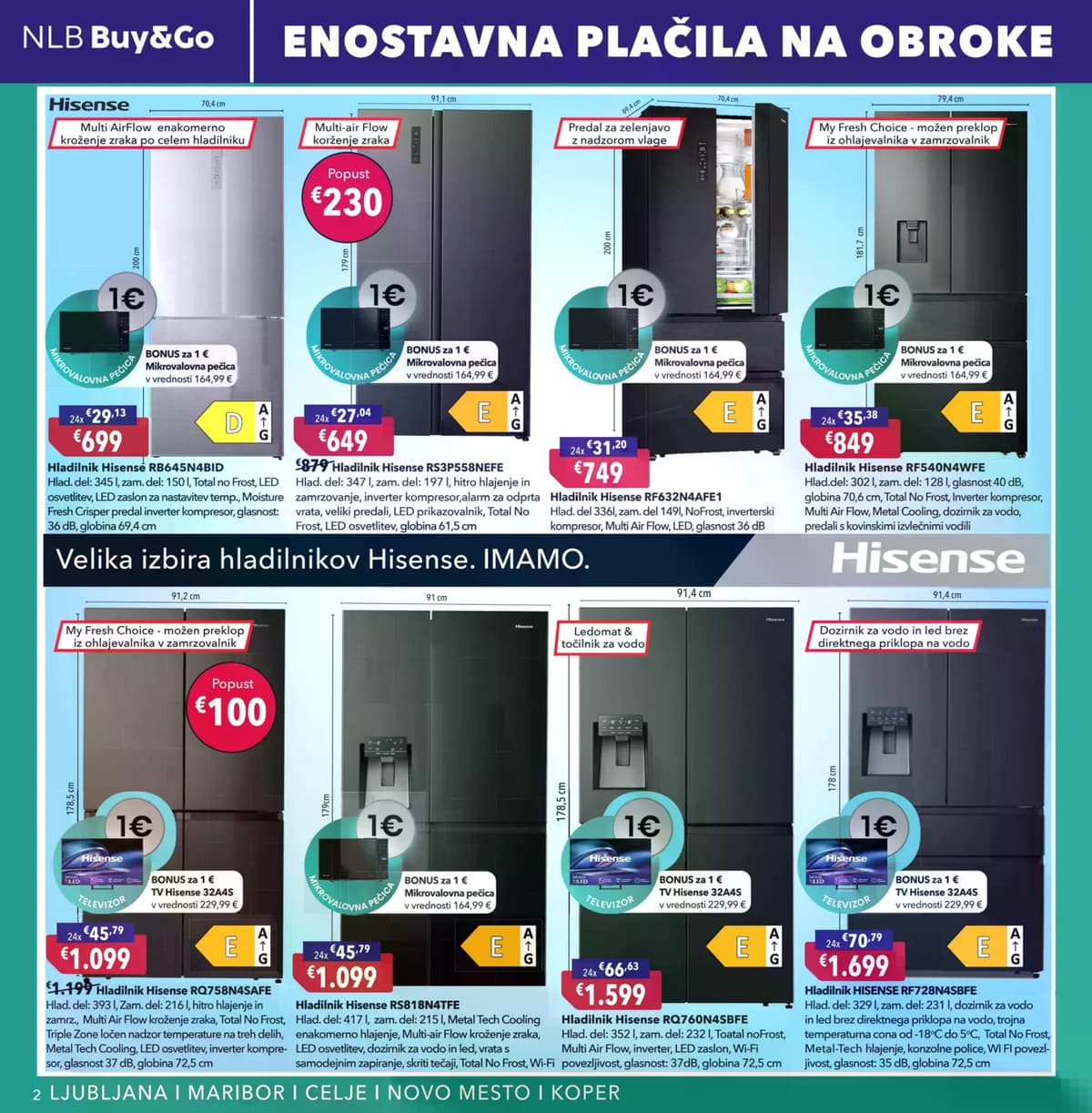 Stran 2. Harvey Norman kataloga - Pomladna akcija na obroke od 12.05.2026.