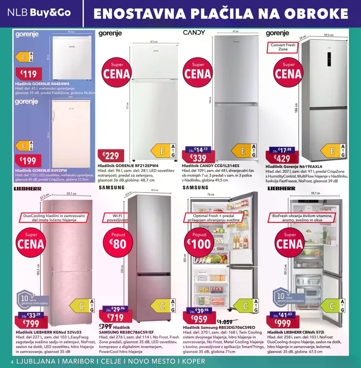 Stran 4. Harvey Norman kataloga - Pomladna akcija na obroke od 12.05.2026.